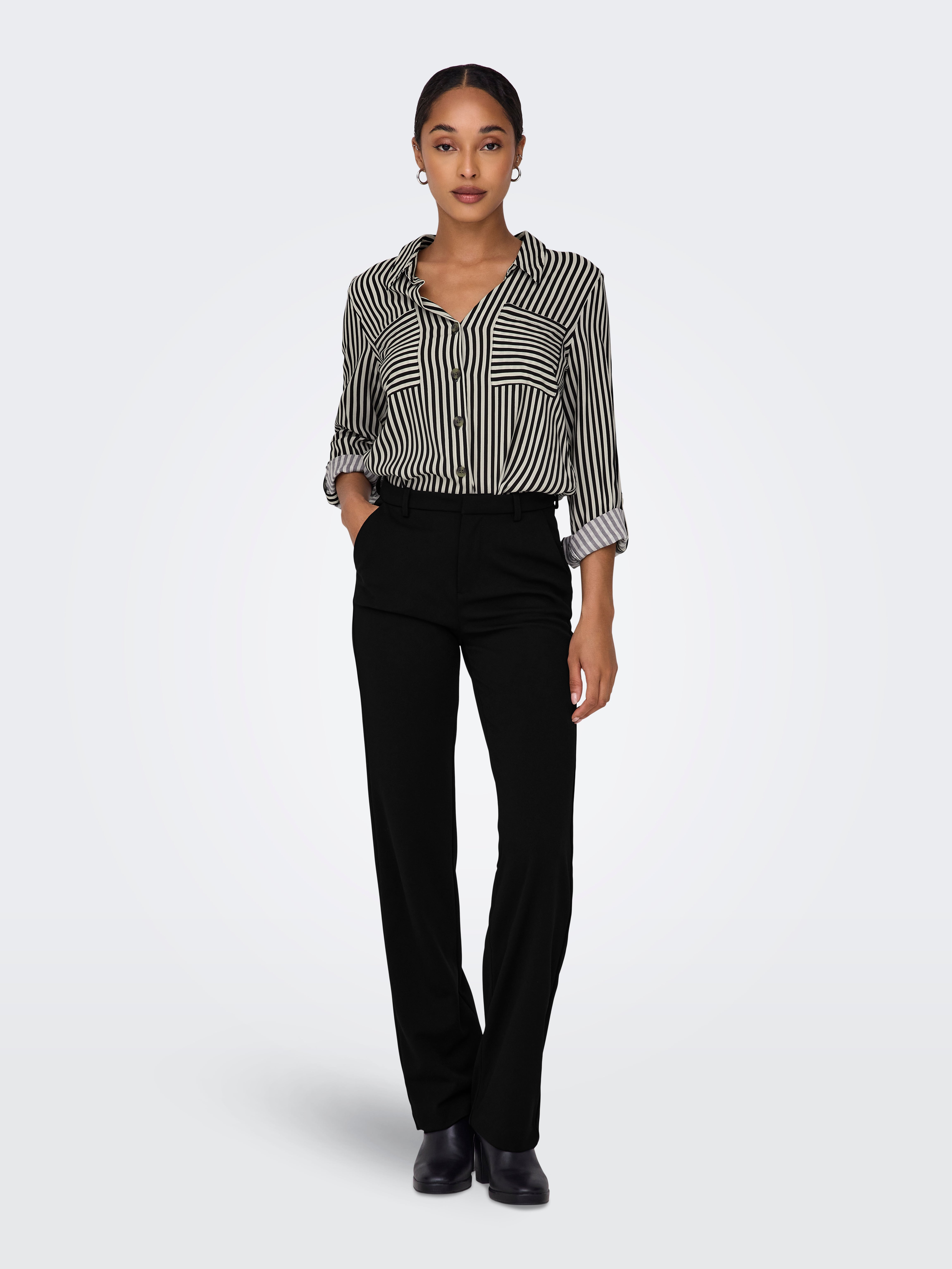 ONLRAFFY-YO Straight Fit Trousers Black