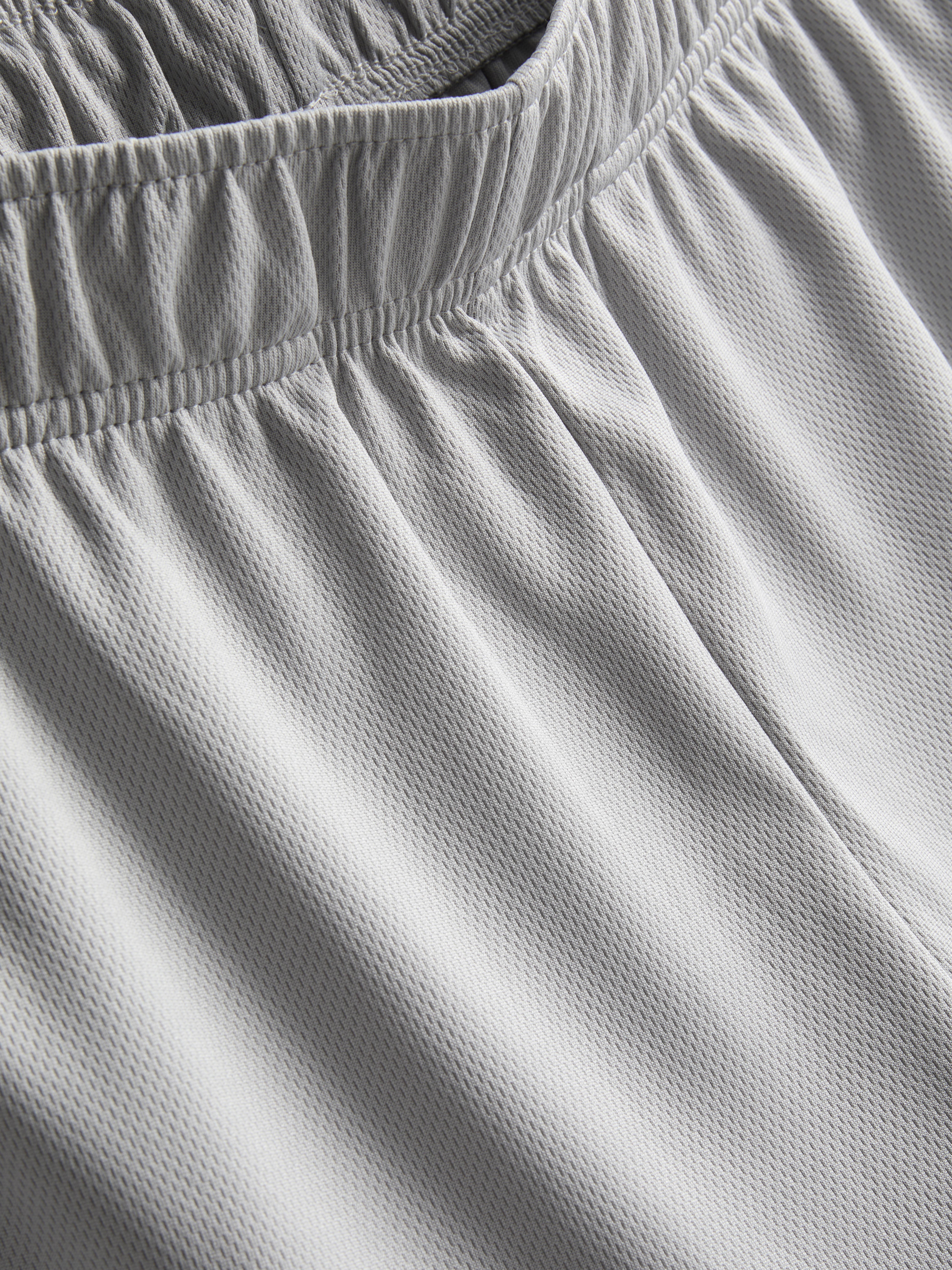 Mesh Gym Shorts - Light Gray