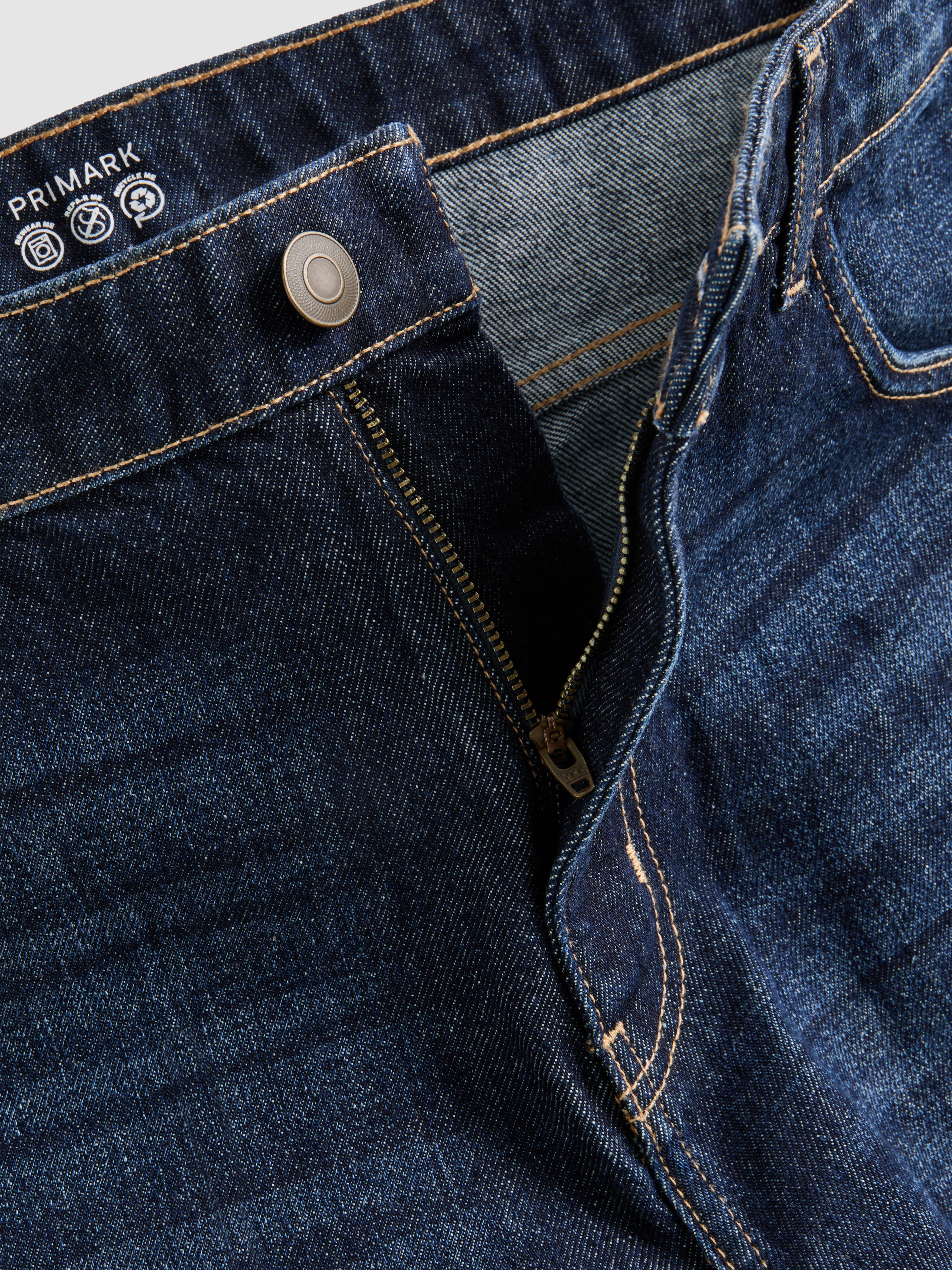 High-Waisted Relaxed Jeans - Dark Blue