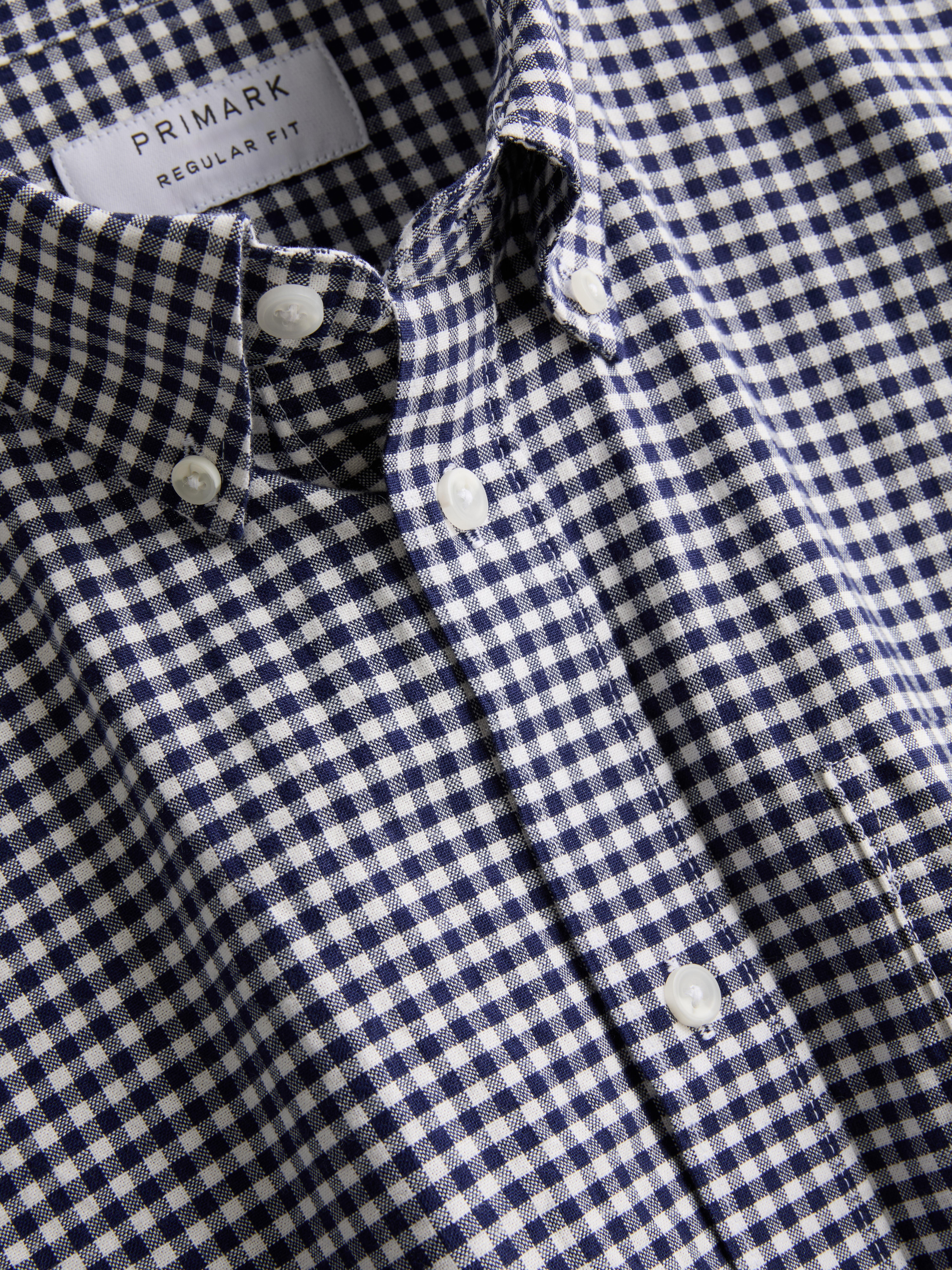 Pure Cotton Oxford Shirt - Navy