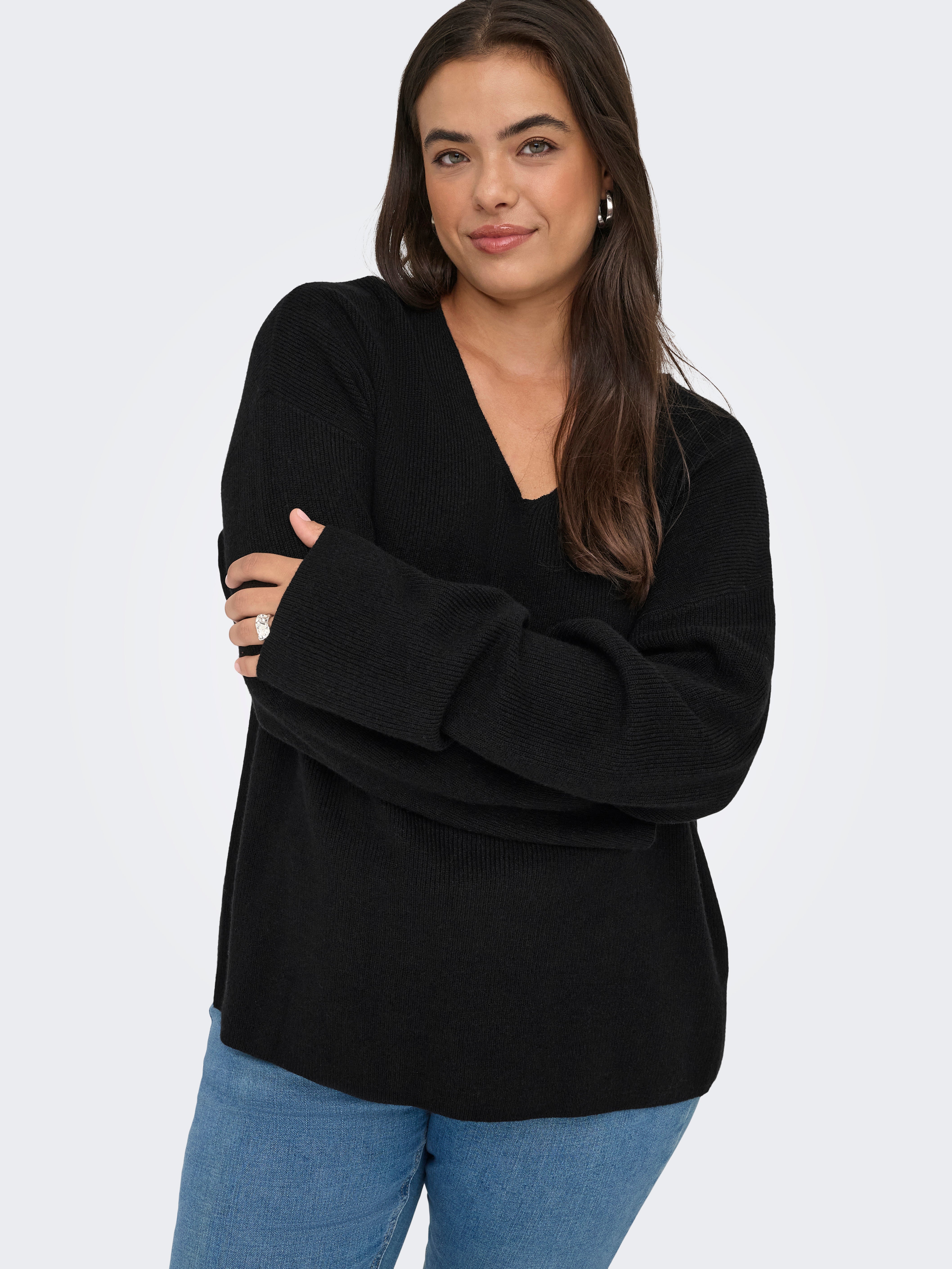 CARIBI Knitted pullover Black
