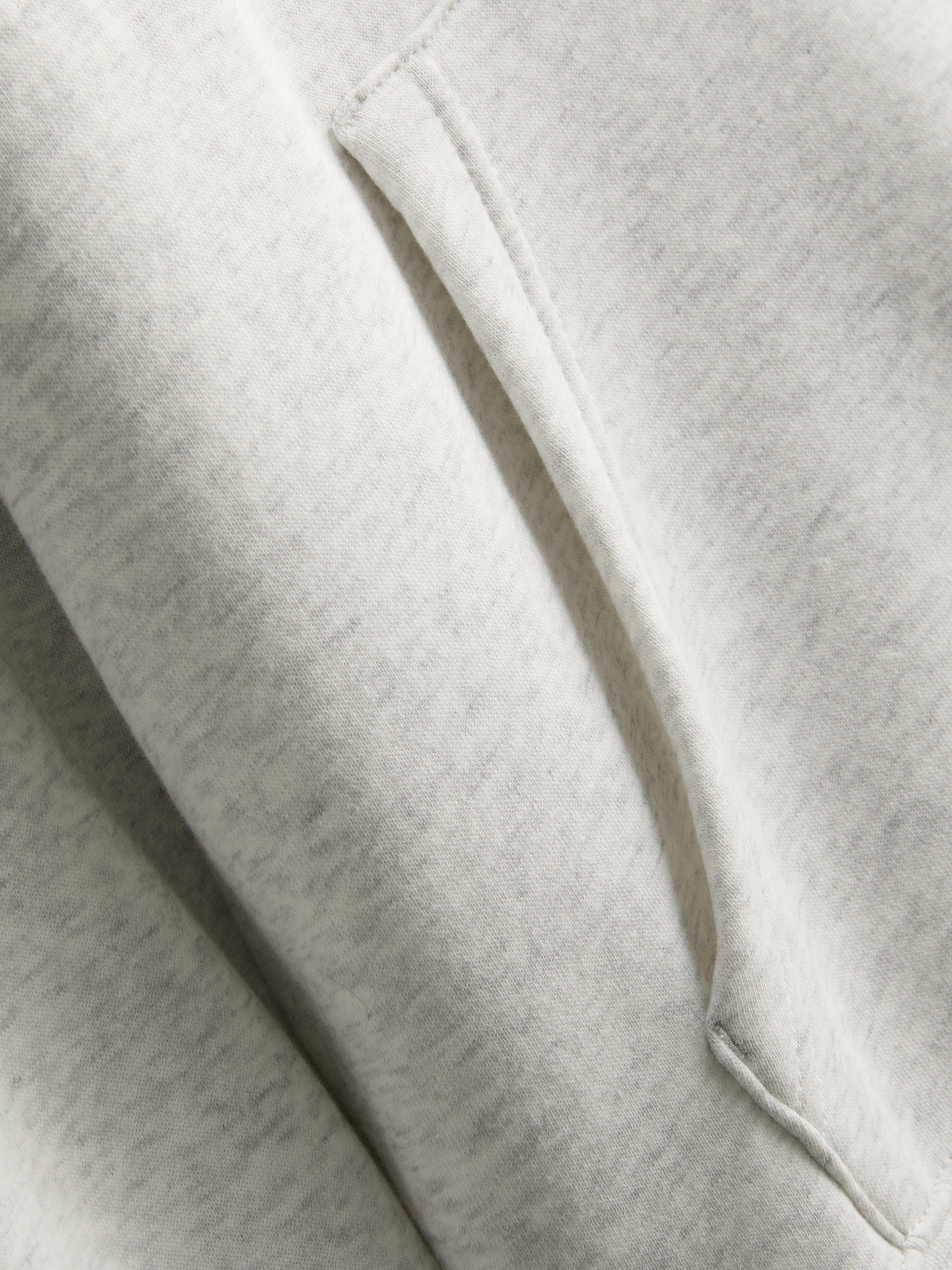 Cotton-Blend Pullover Hoodie - Gray Heather