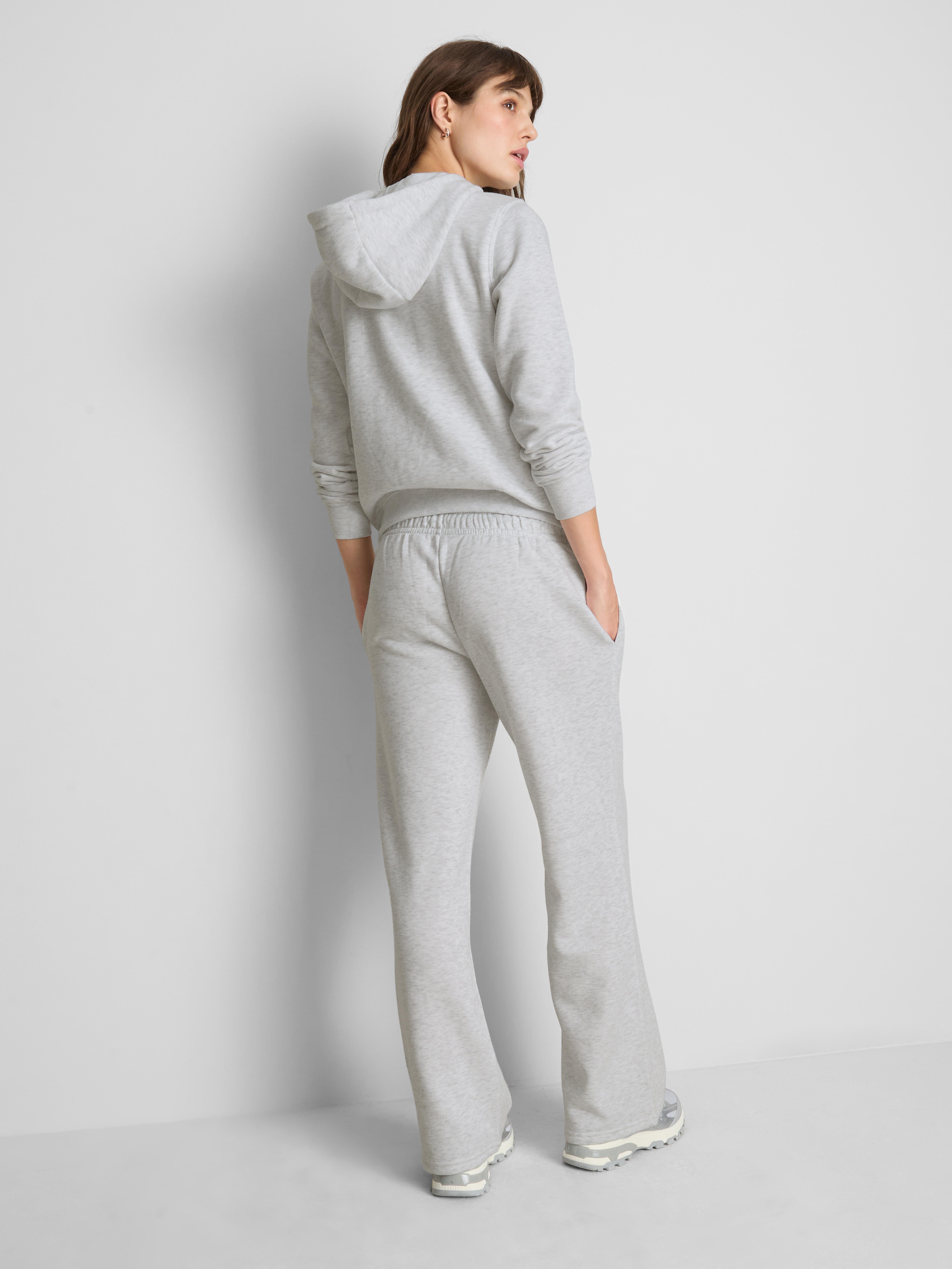 Straight-Leg Joggers - Gray Heather