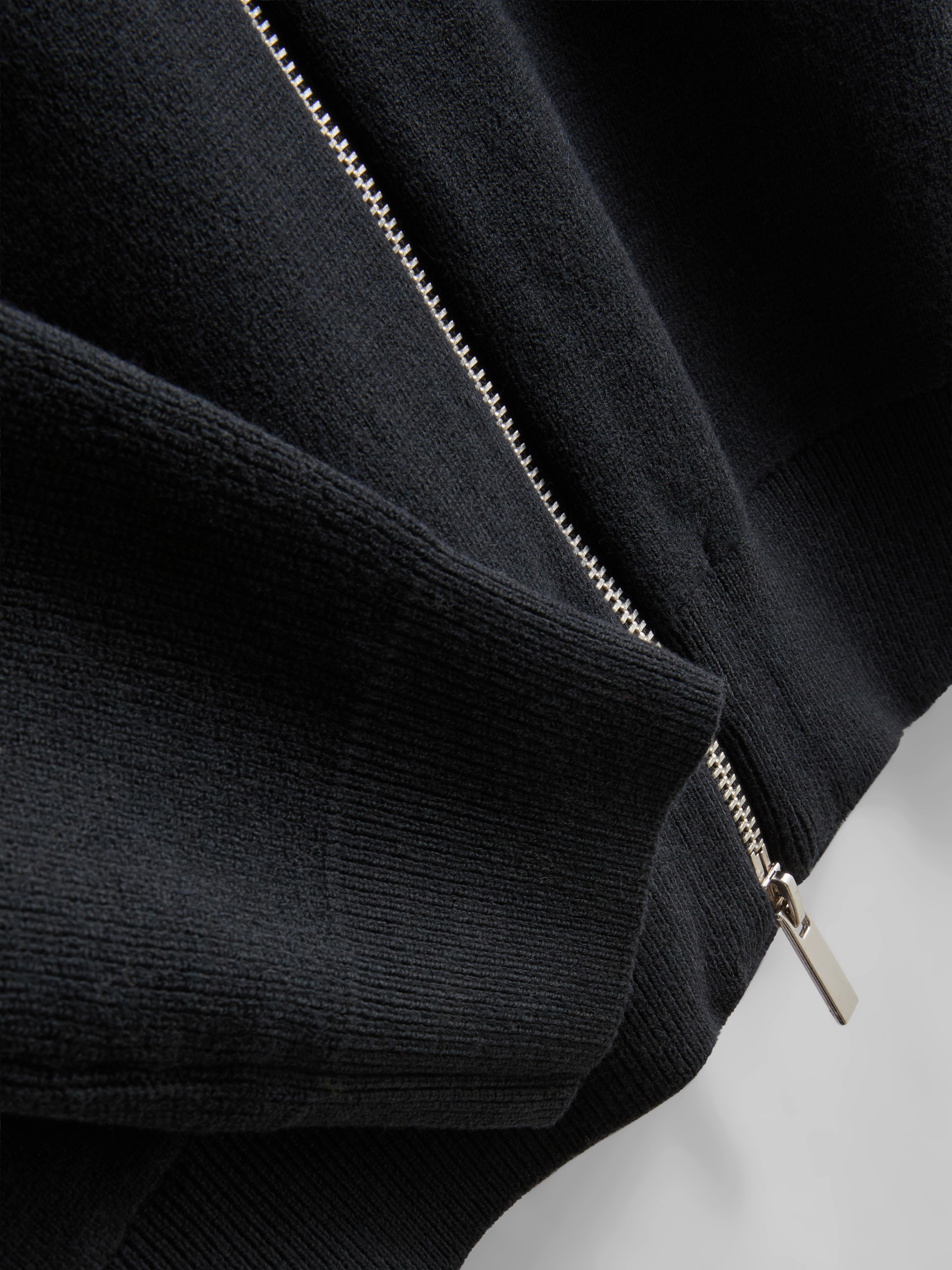 The Edit High-Neck Cardigan - Black