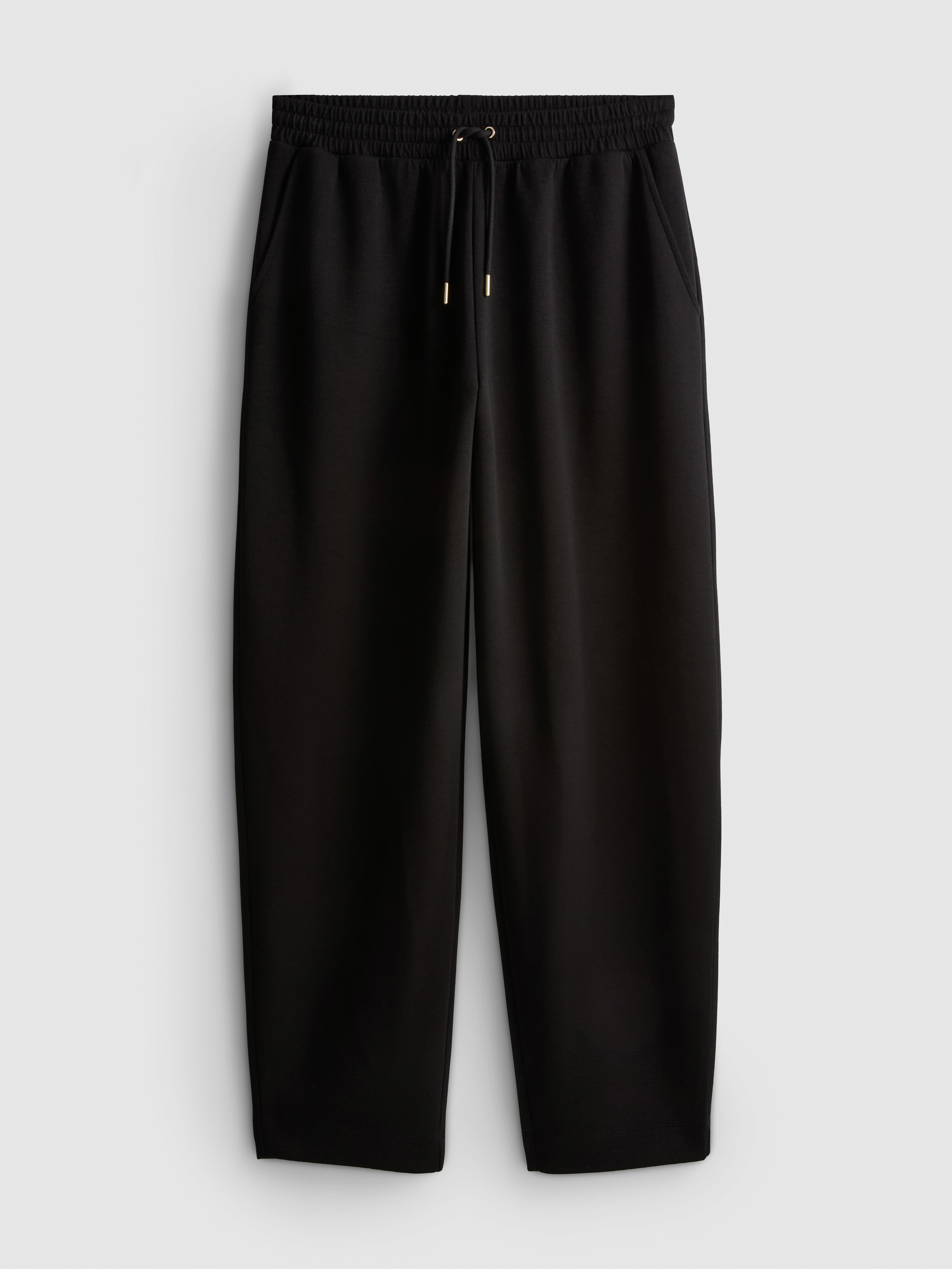Modal Blend Tapered Joggers - Black