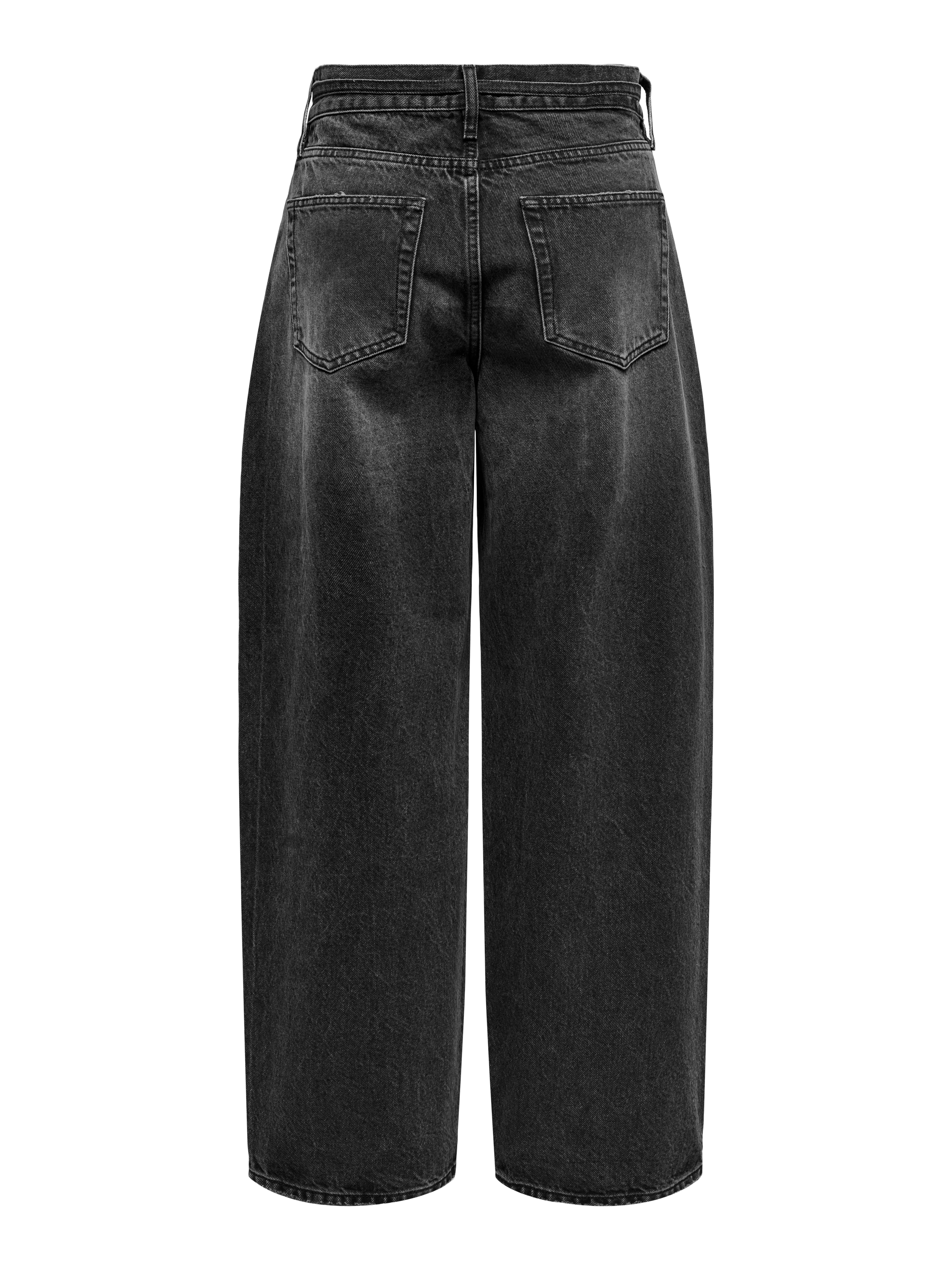 ONLGIANNA Mid waist Balloon Fit Jeans Washed Black