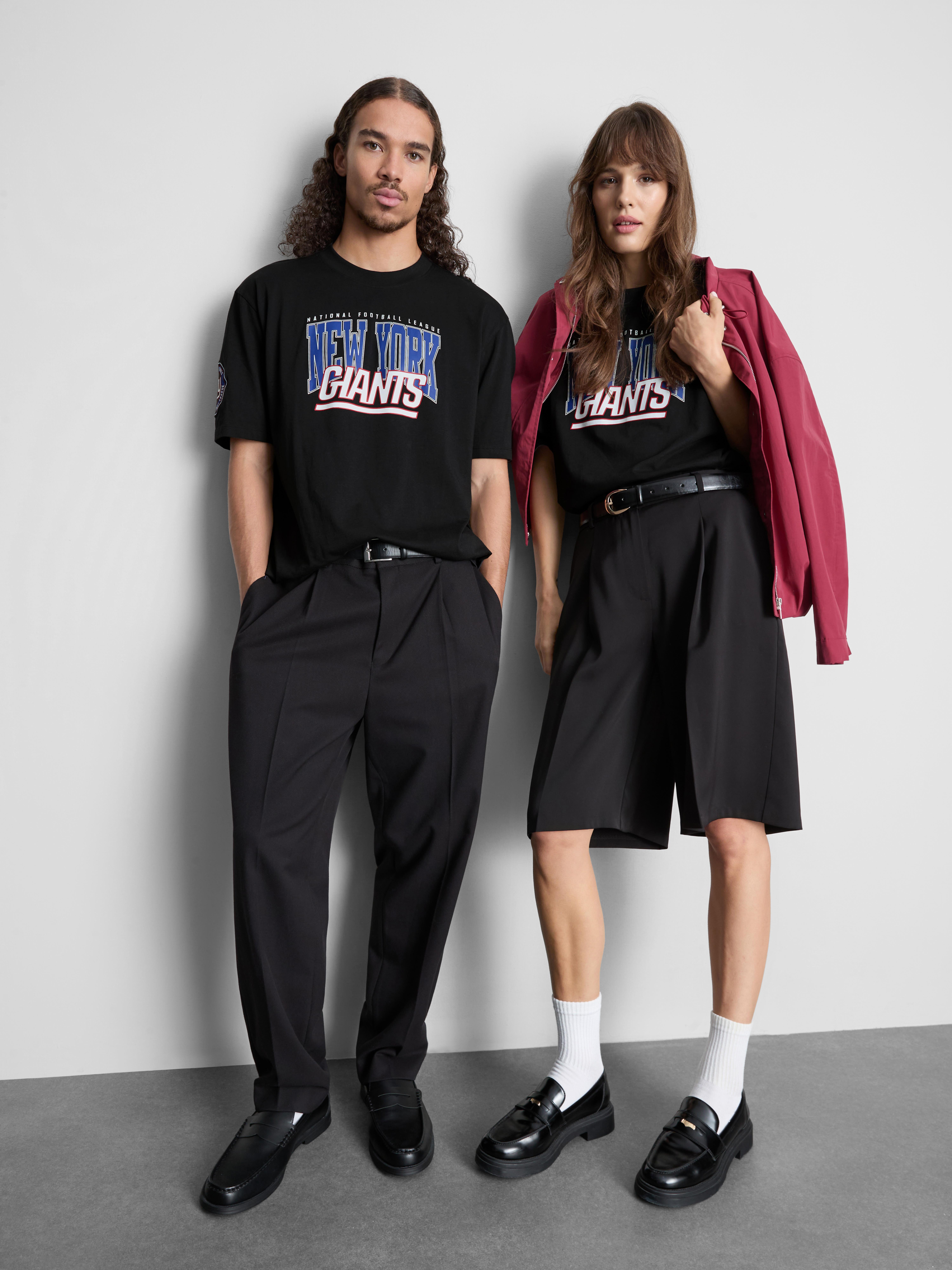 NFL New York Giants Pure Cotton Graphic T-Shirt - Black