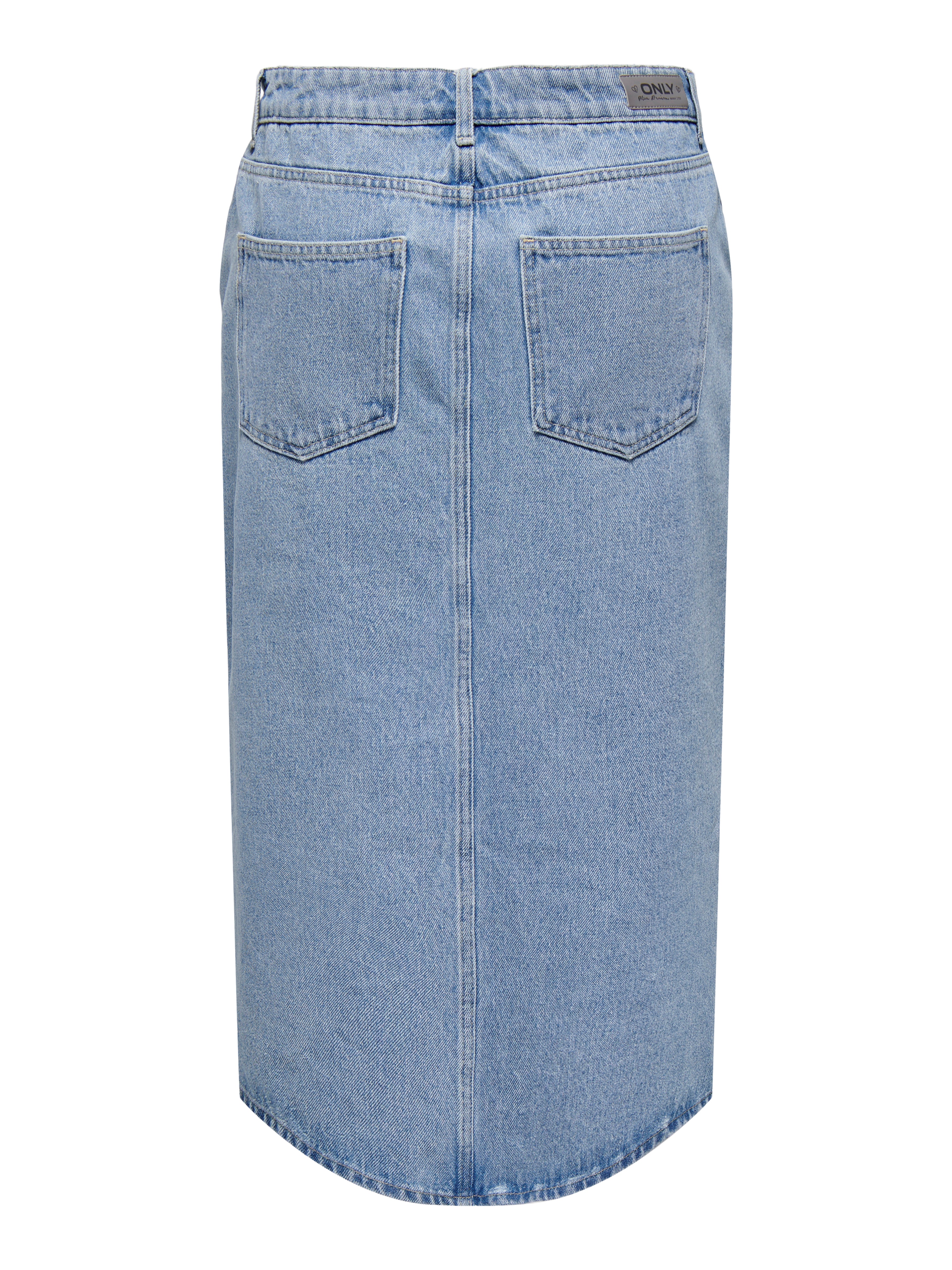 ONLBIANCA Denim Midi skirt Light Blue Denim