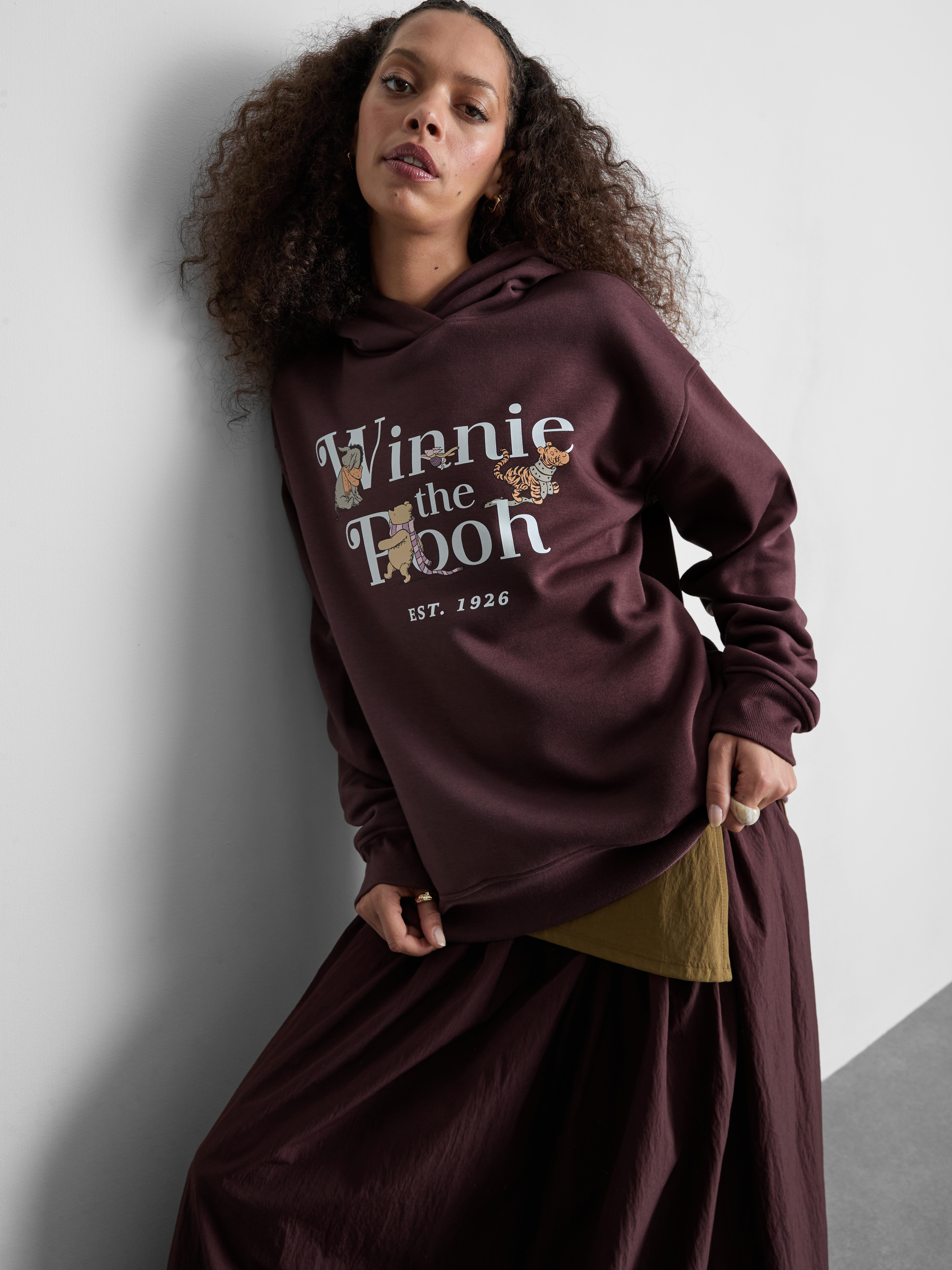 Disney's Winnie the Pooh Cotton-Blend Graphic Hoodie - Purple
