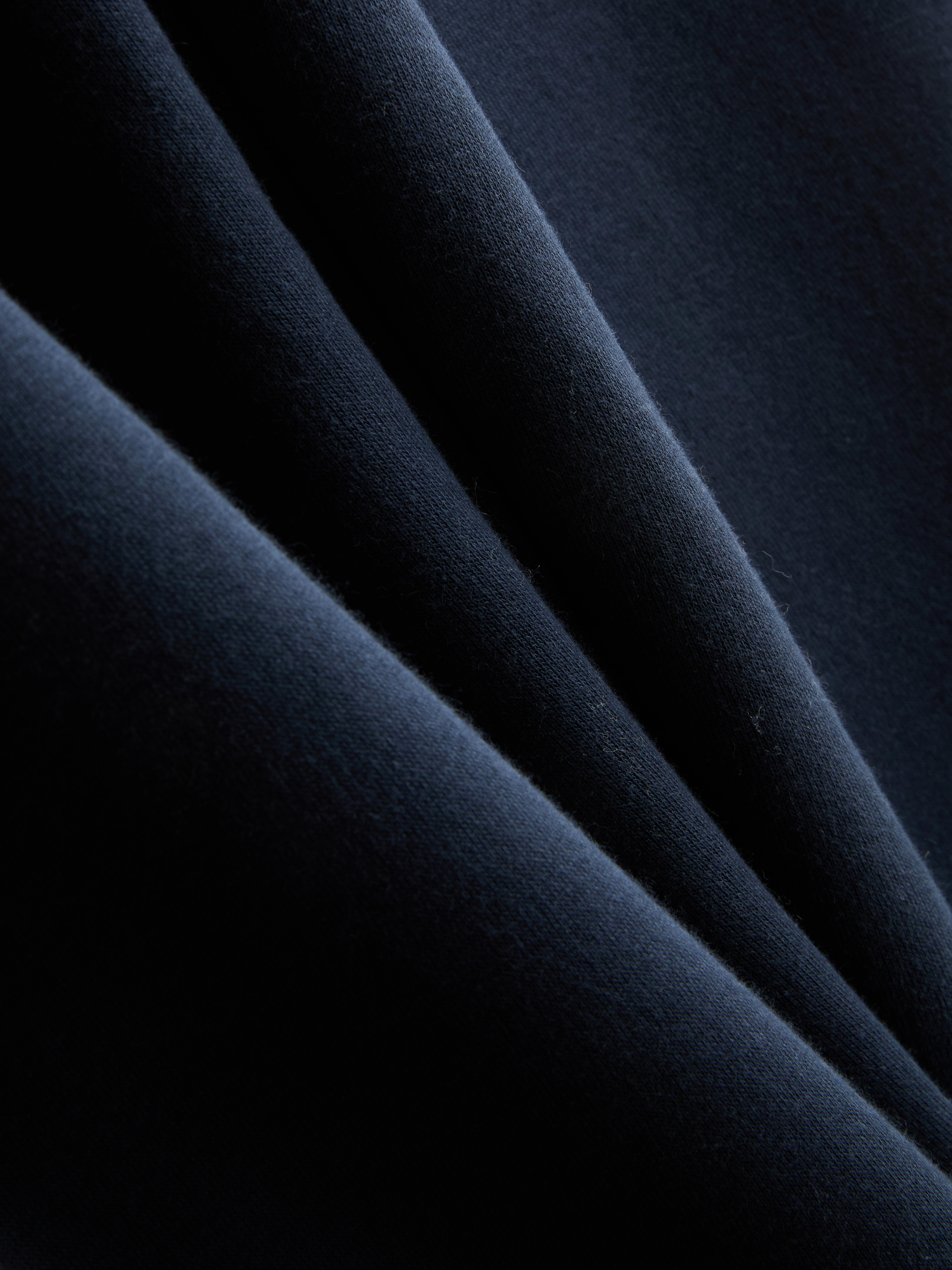 Cotton Rich Straight Leg Sweatpants - Navy