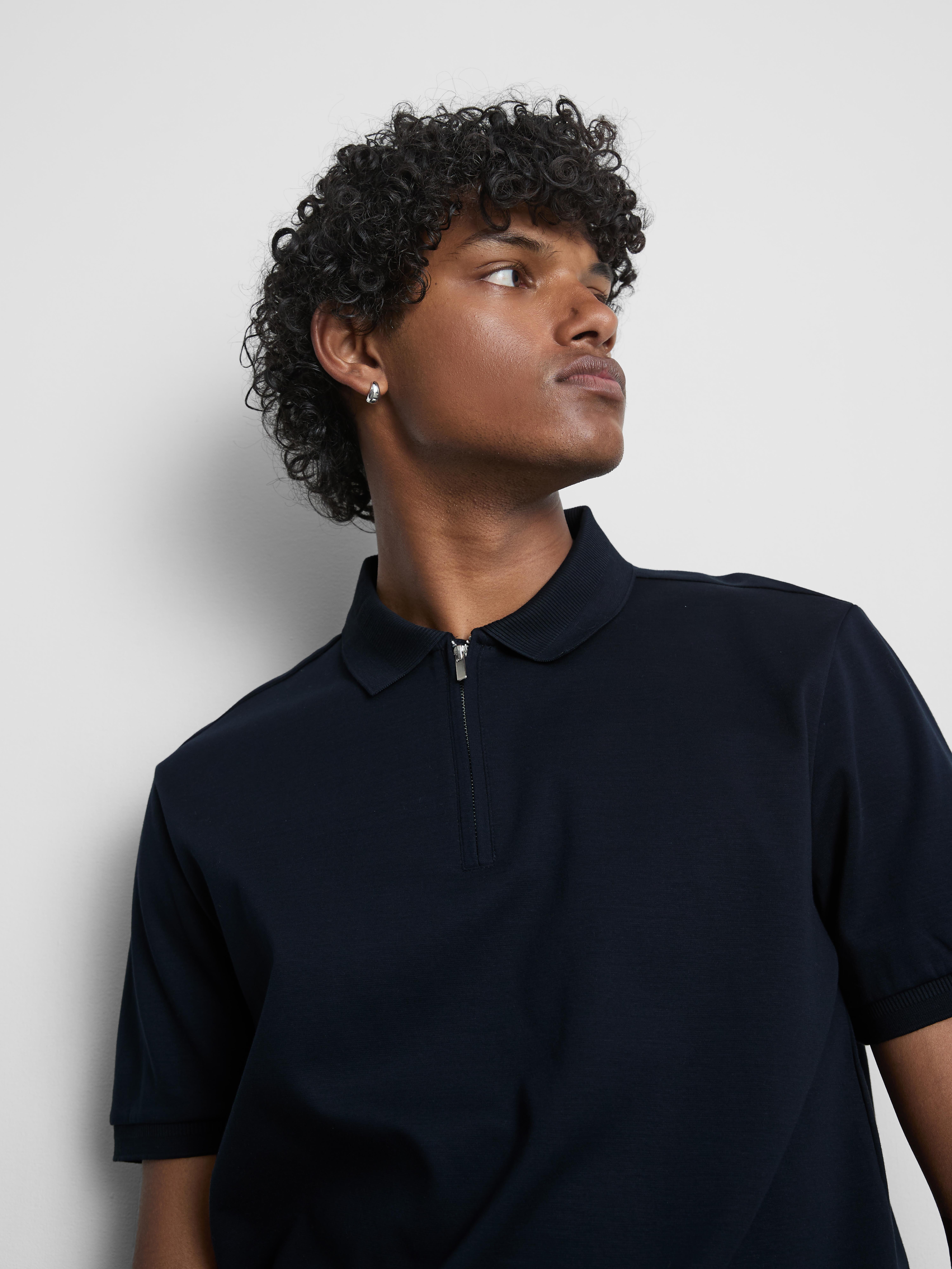 The Edit Smart Polo Shirt - Navy