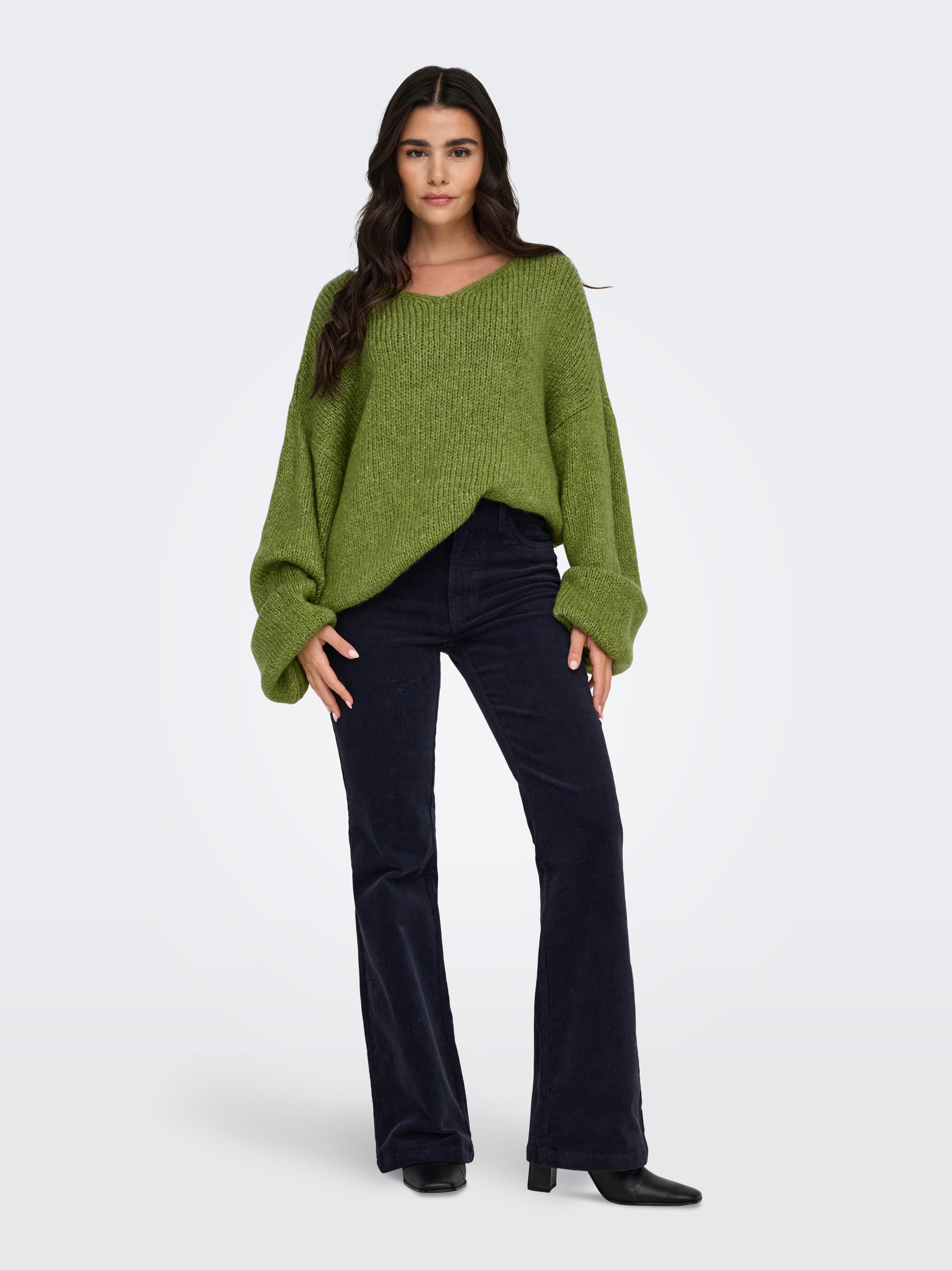 JDYDINEA Knitted pullover Fern