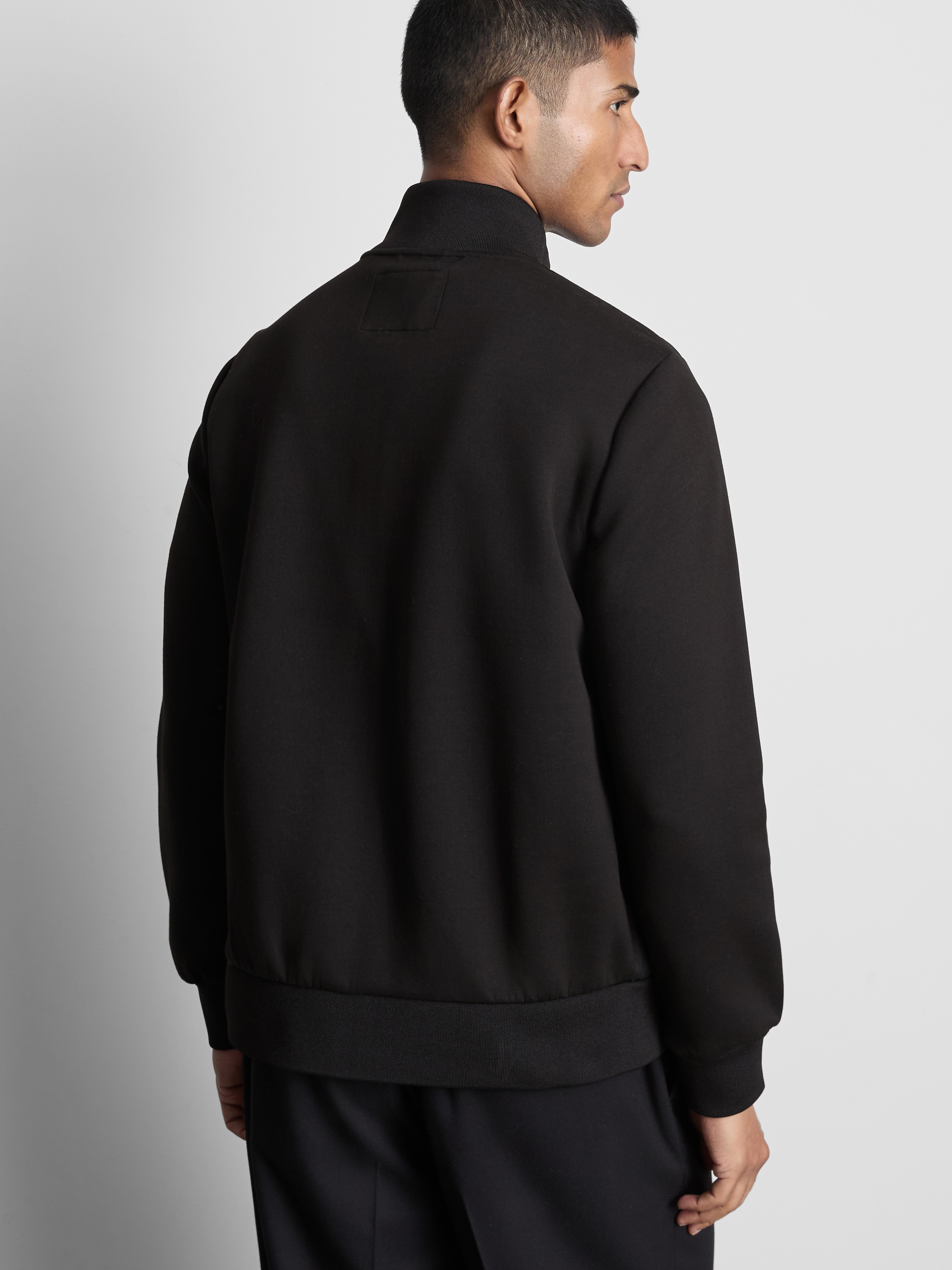 The Edit Quilted Panel Jacket - Black