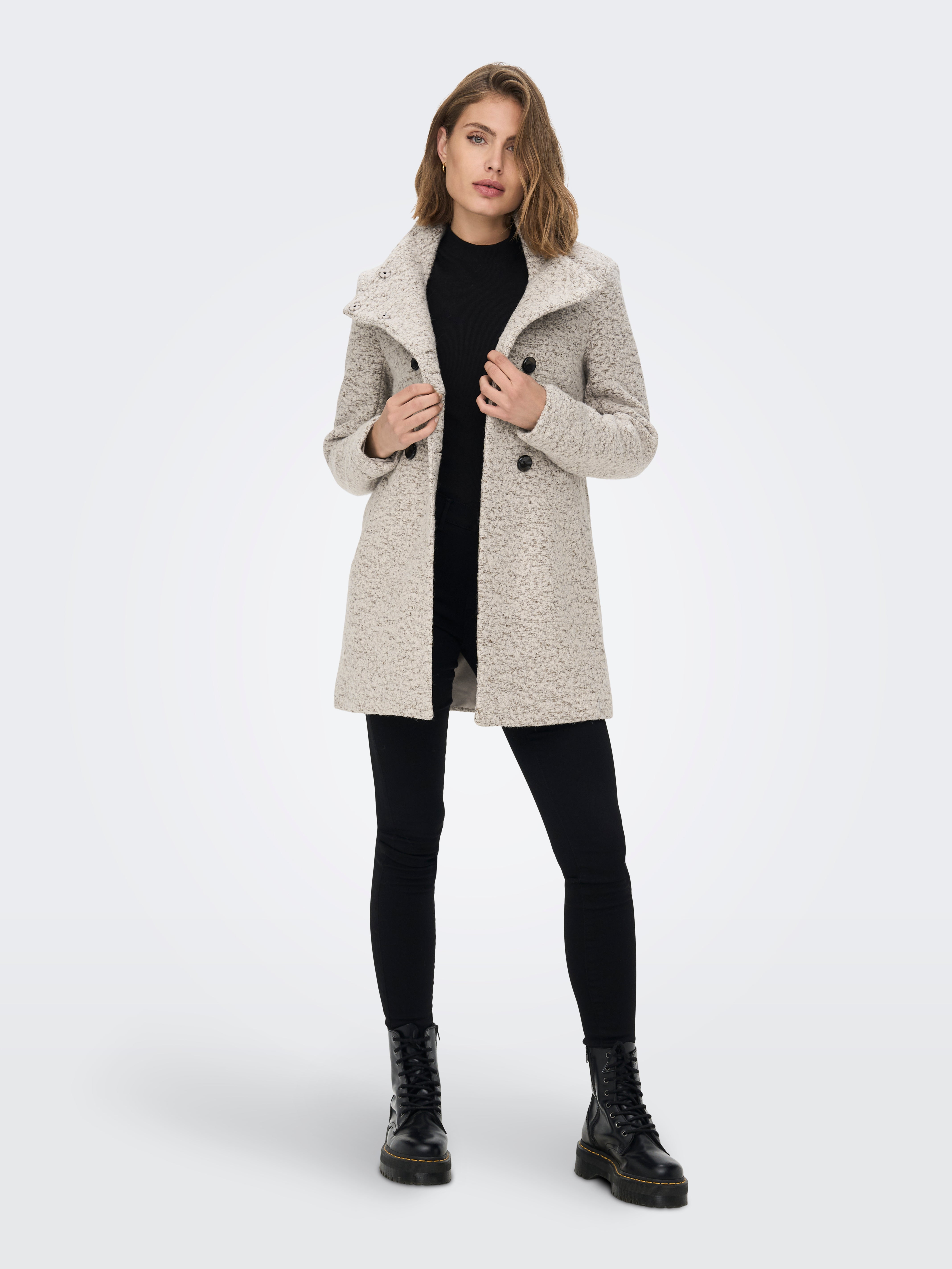 ONLNEWSOPHIA Wool Coat Moonbeam