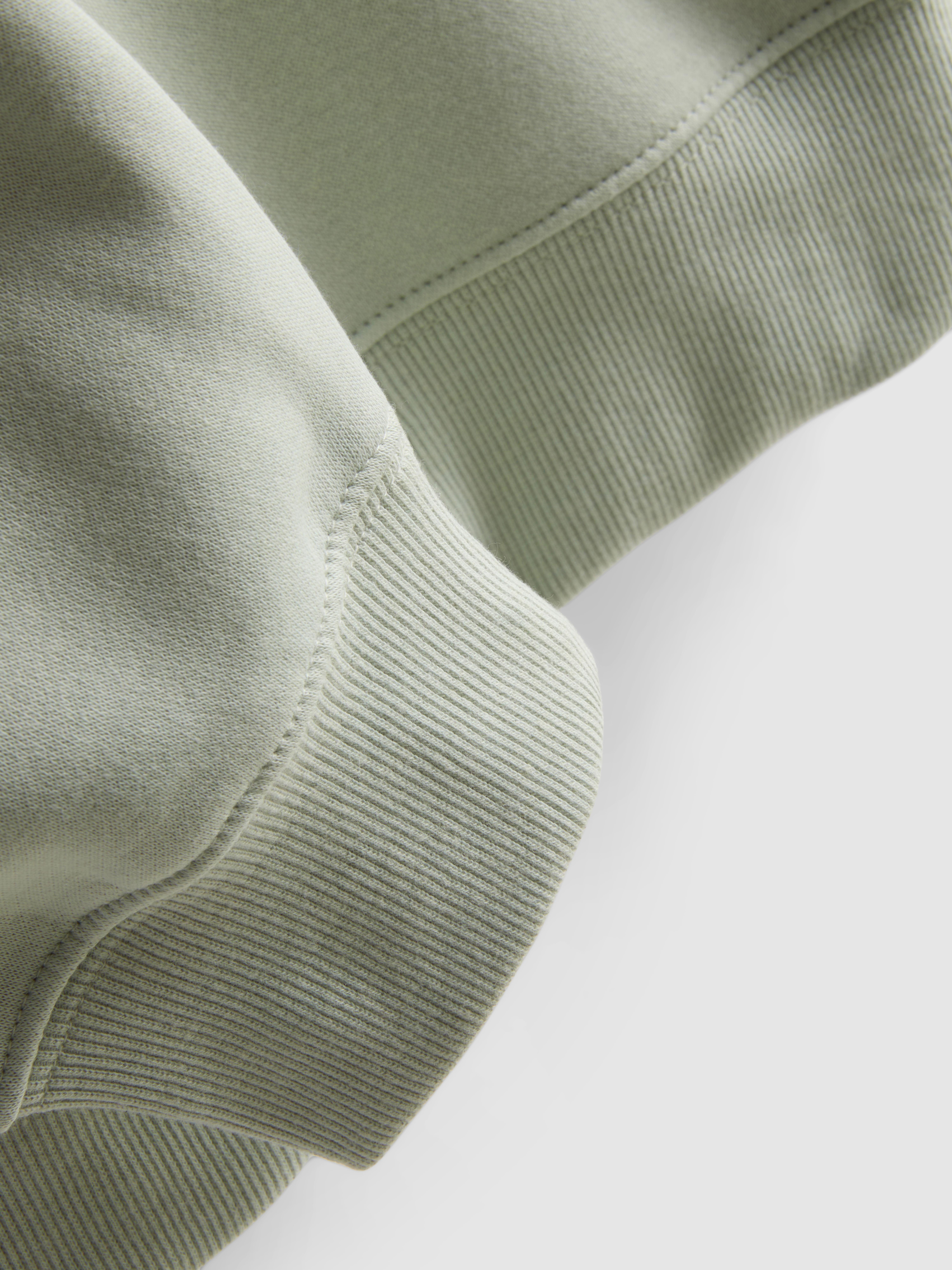 Essential Cotton Blend Sweatshirt - Light Green