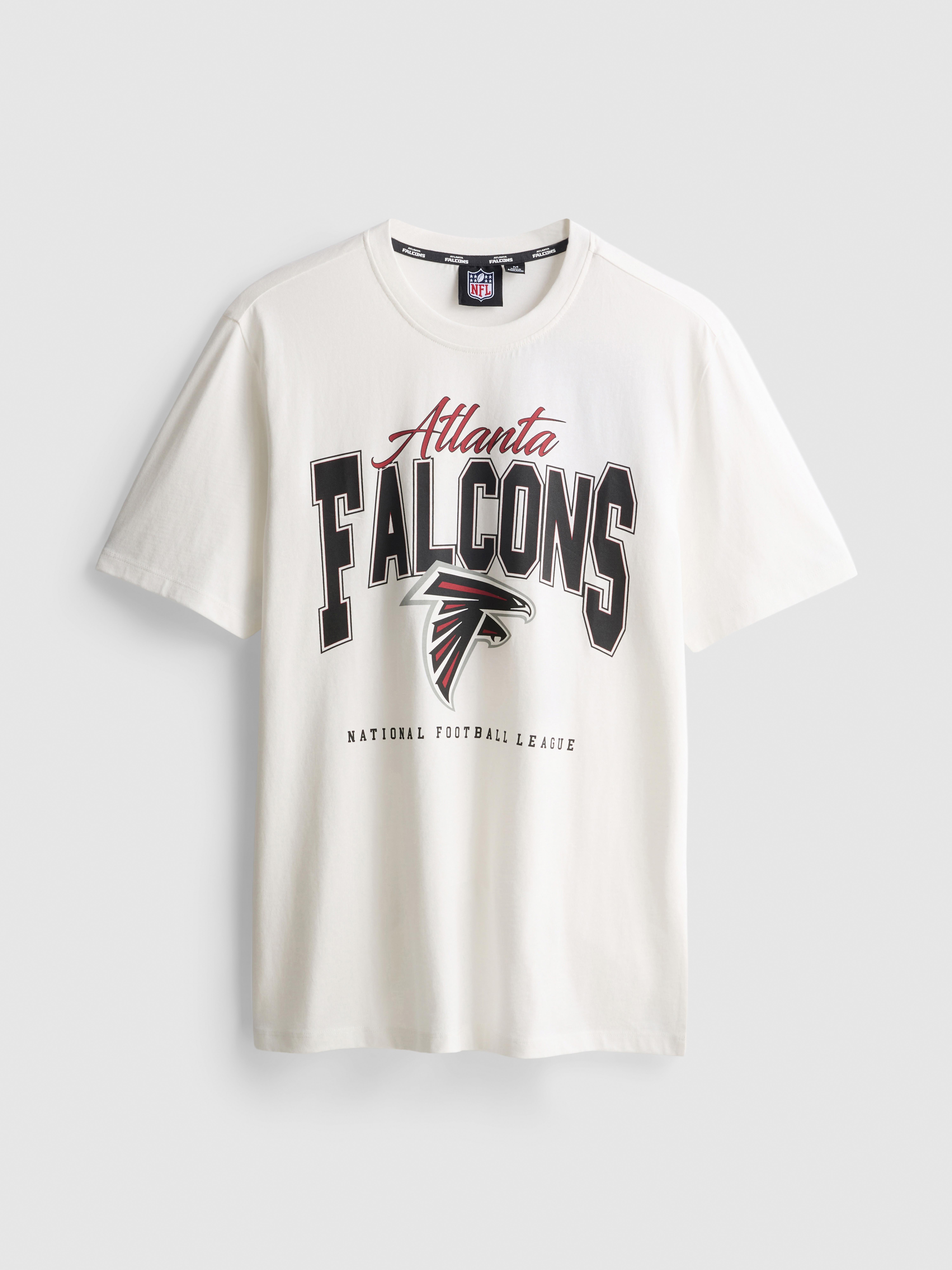 NFL Atlanta Falcons Pure Cotton Graphic T-Shirt - Ivory