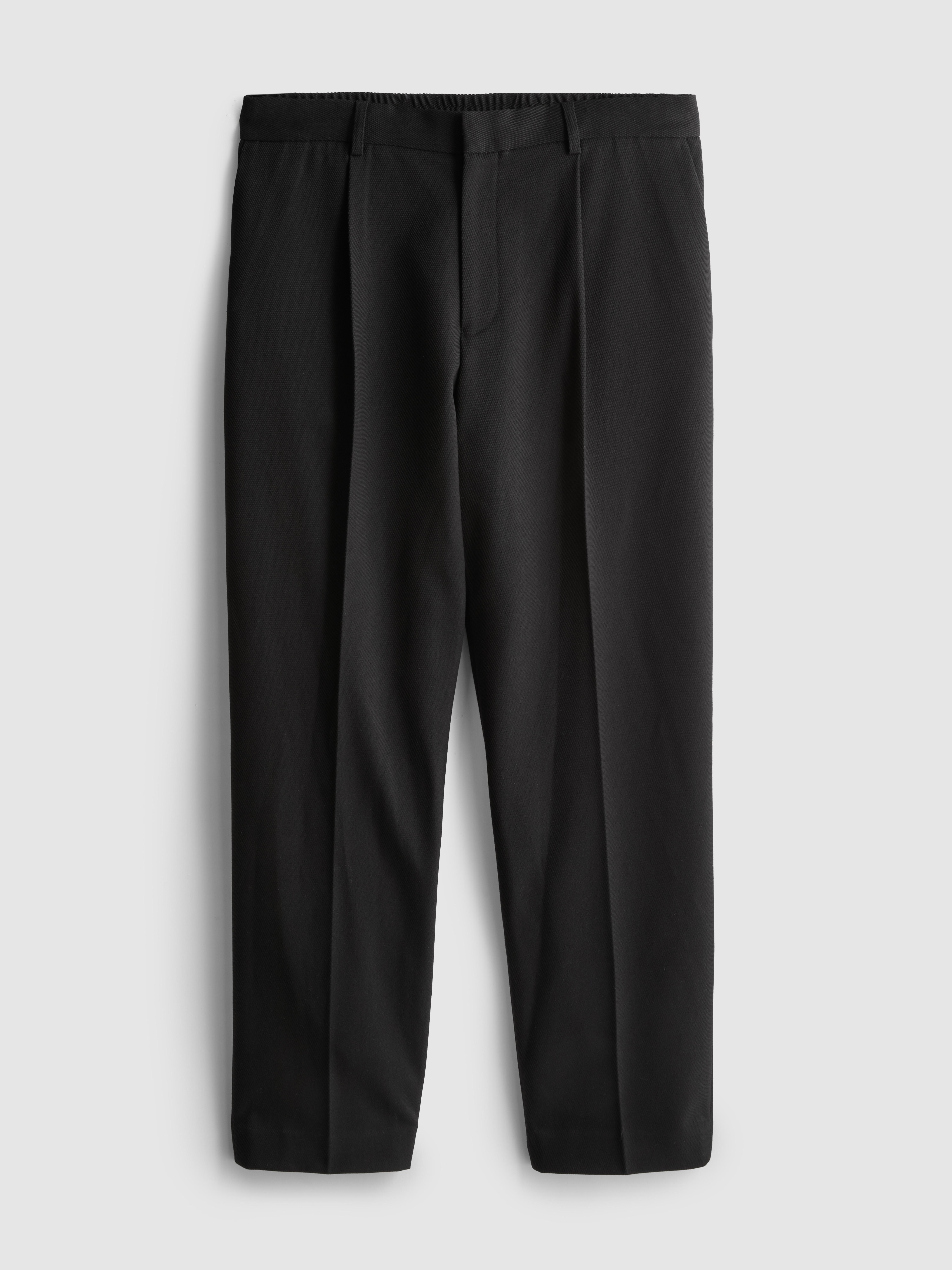 The Edit Twill Pants - Black