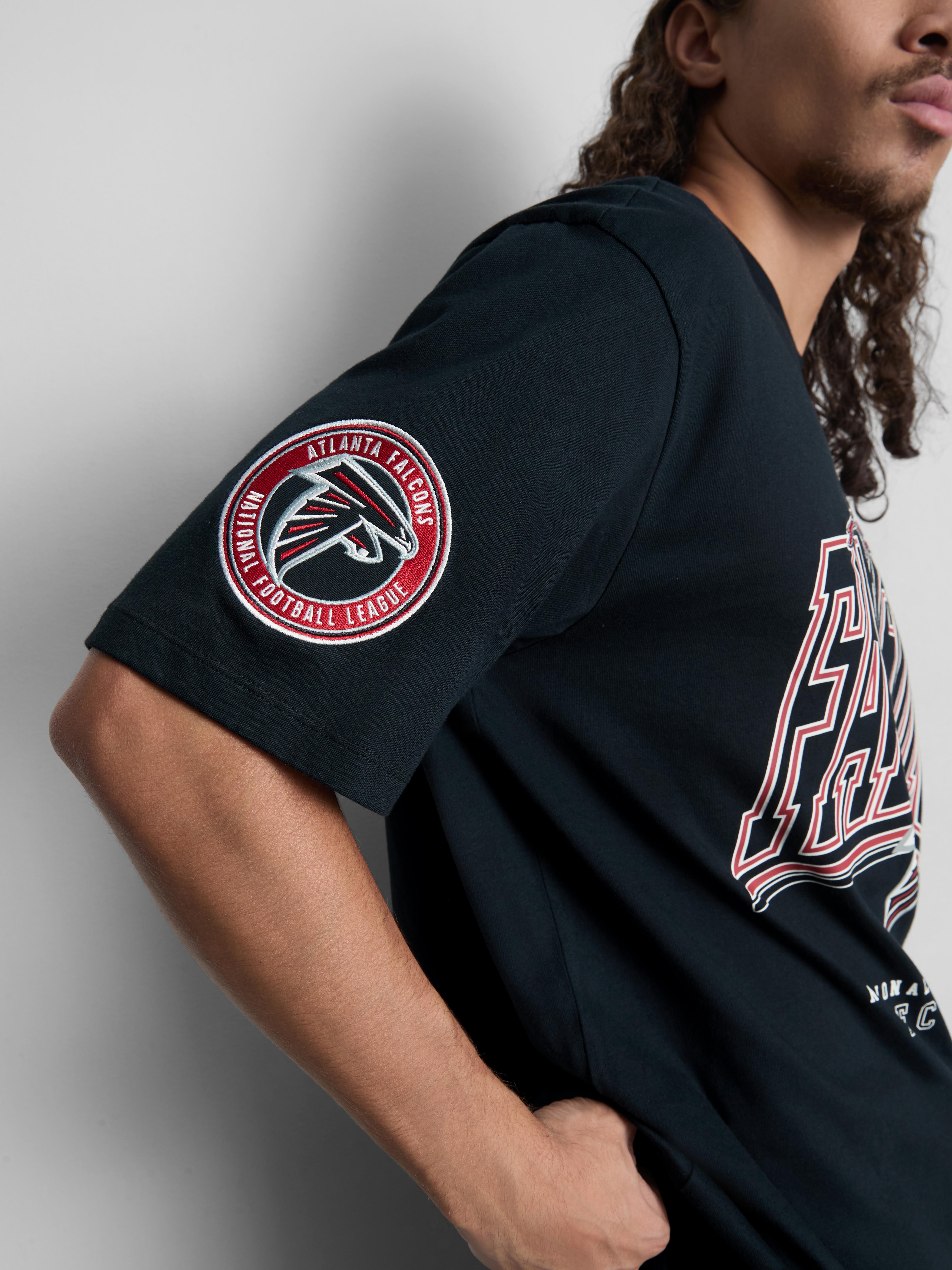 NFL Atlanta Falcons Pure Cotton Graphic T-Shirt - Black