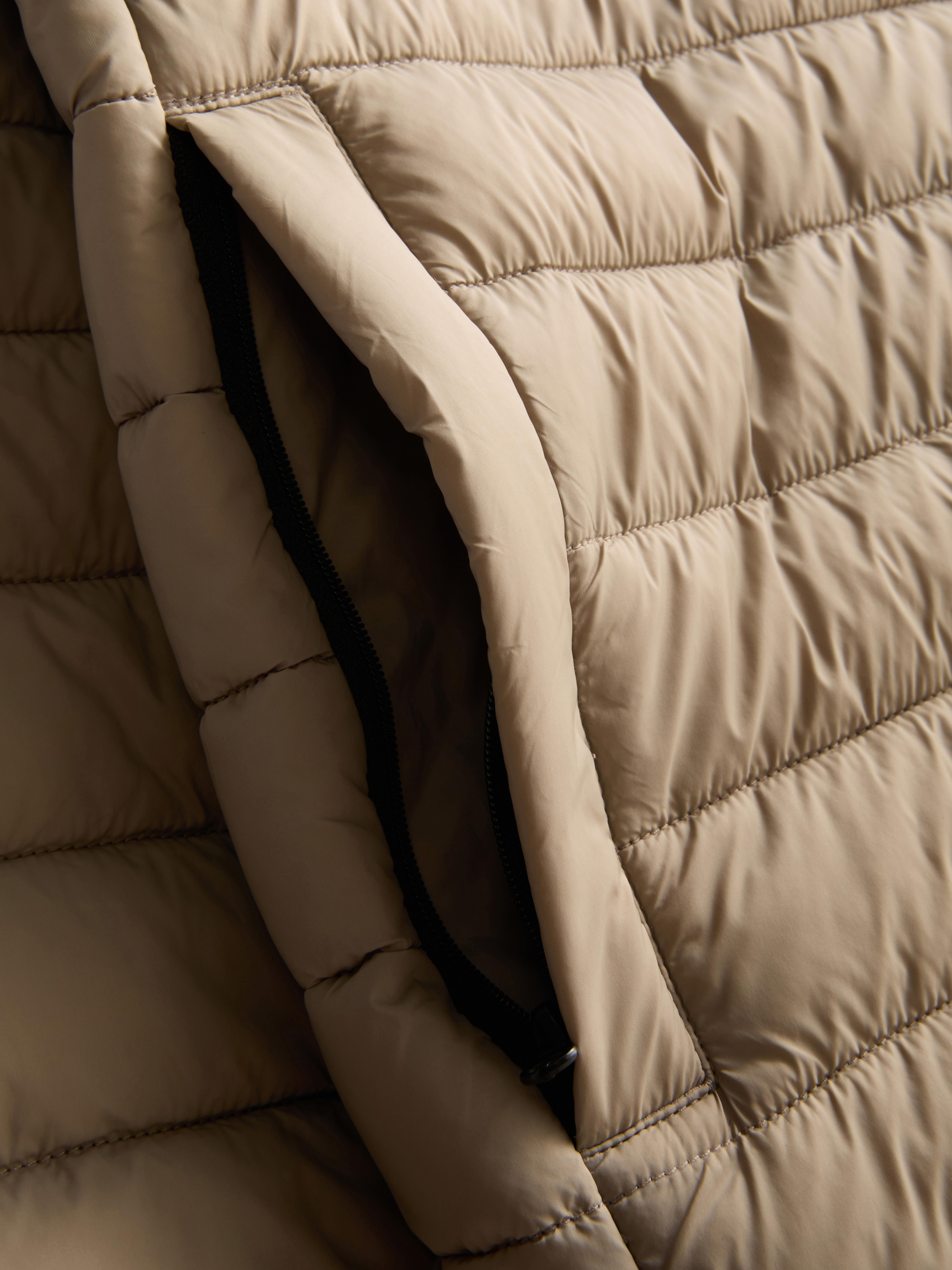 Hooded Padded Jacket - Stone