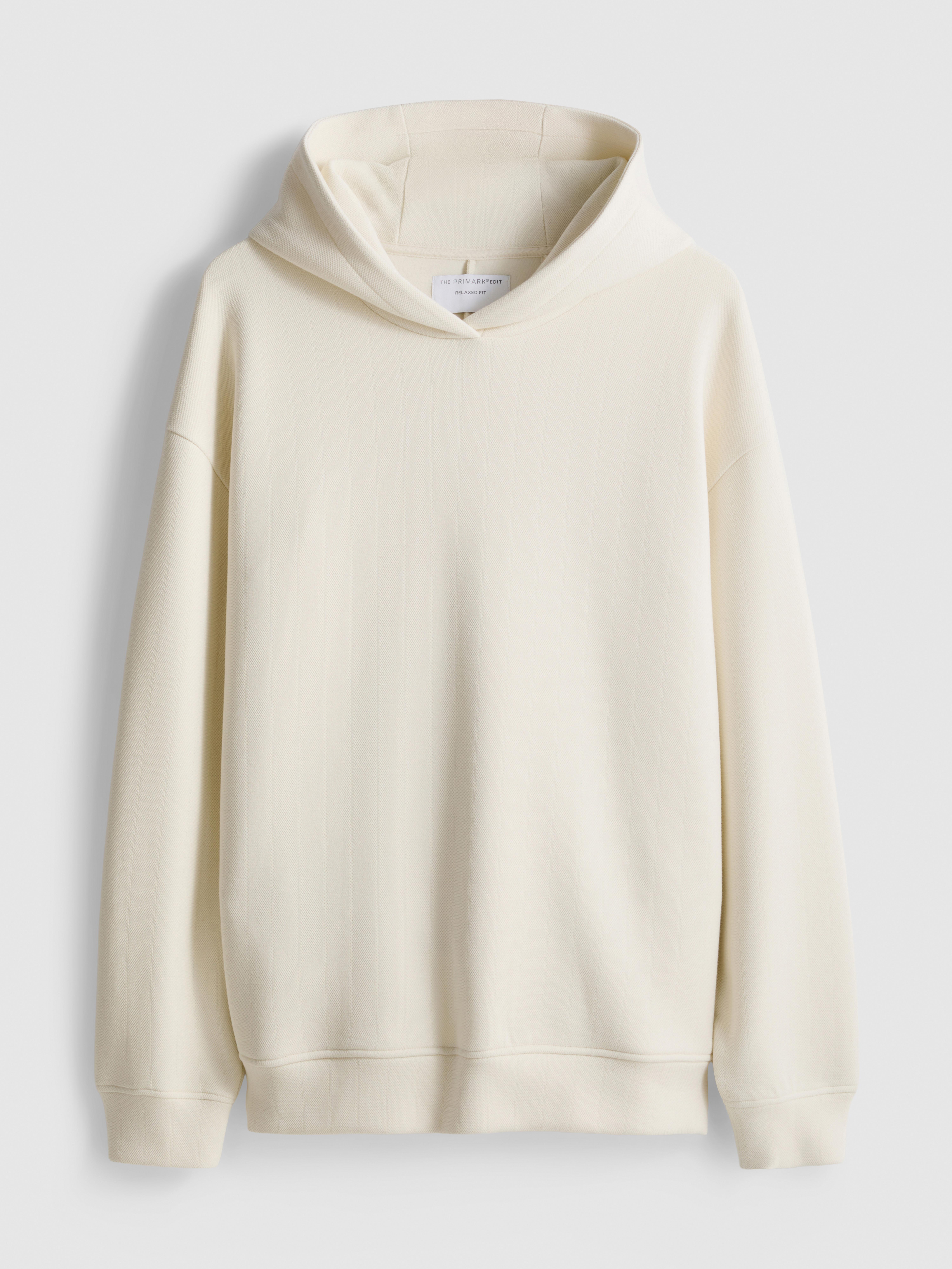The Edit Textured Hoodie - Ivory