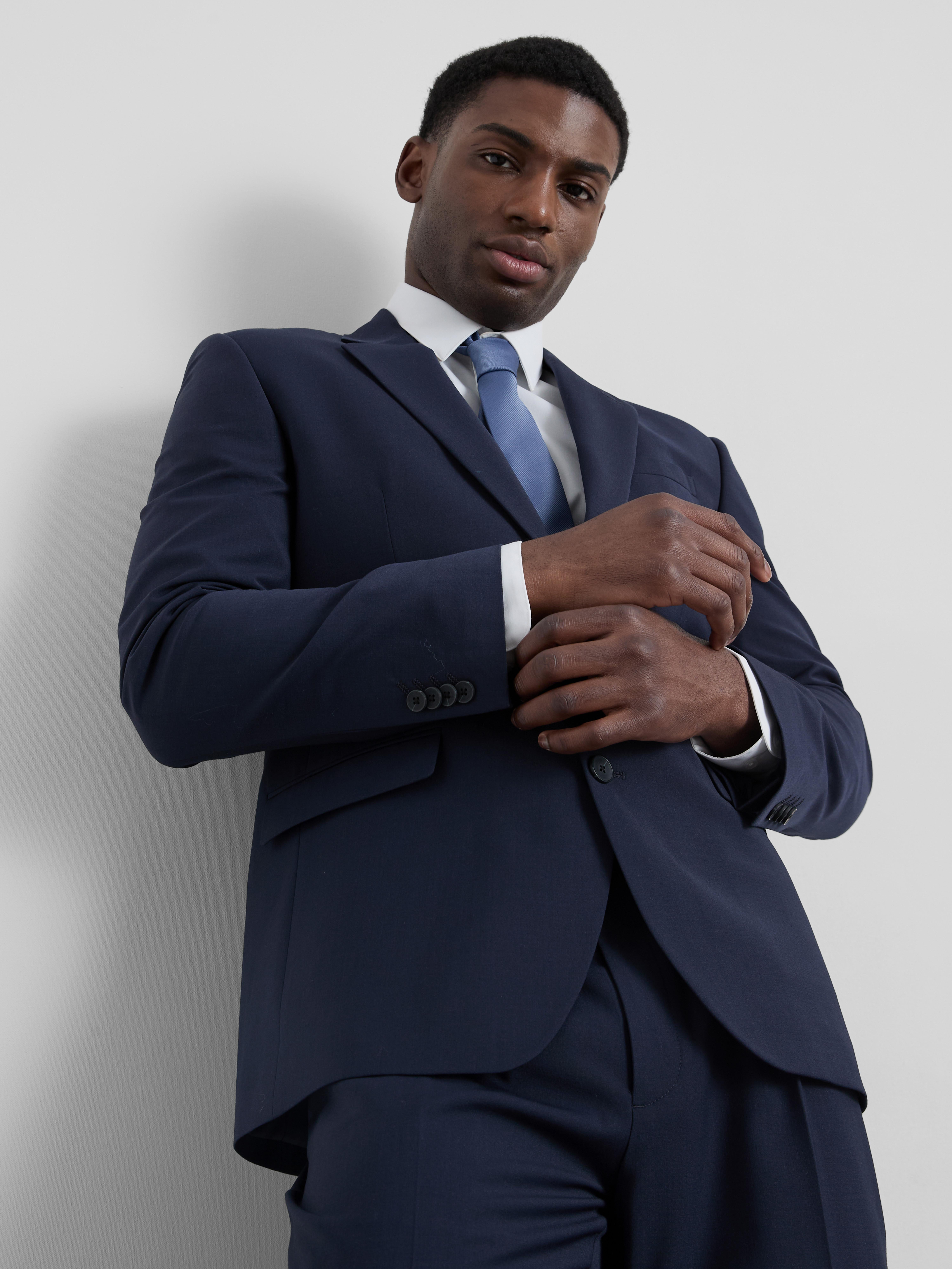 Regular Fit Suit Jacket - Navy