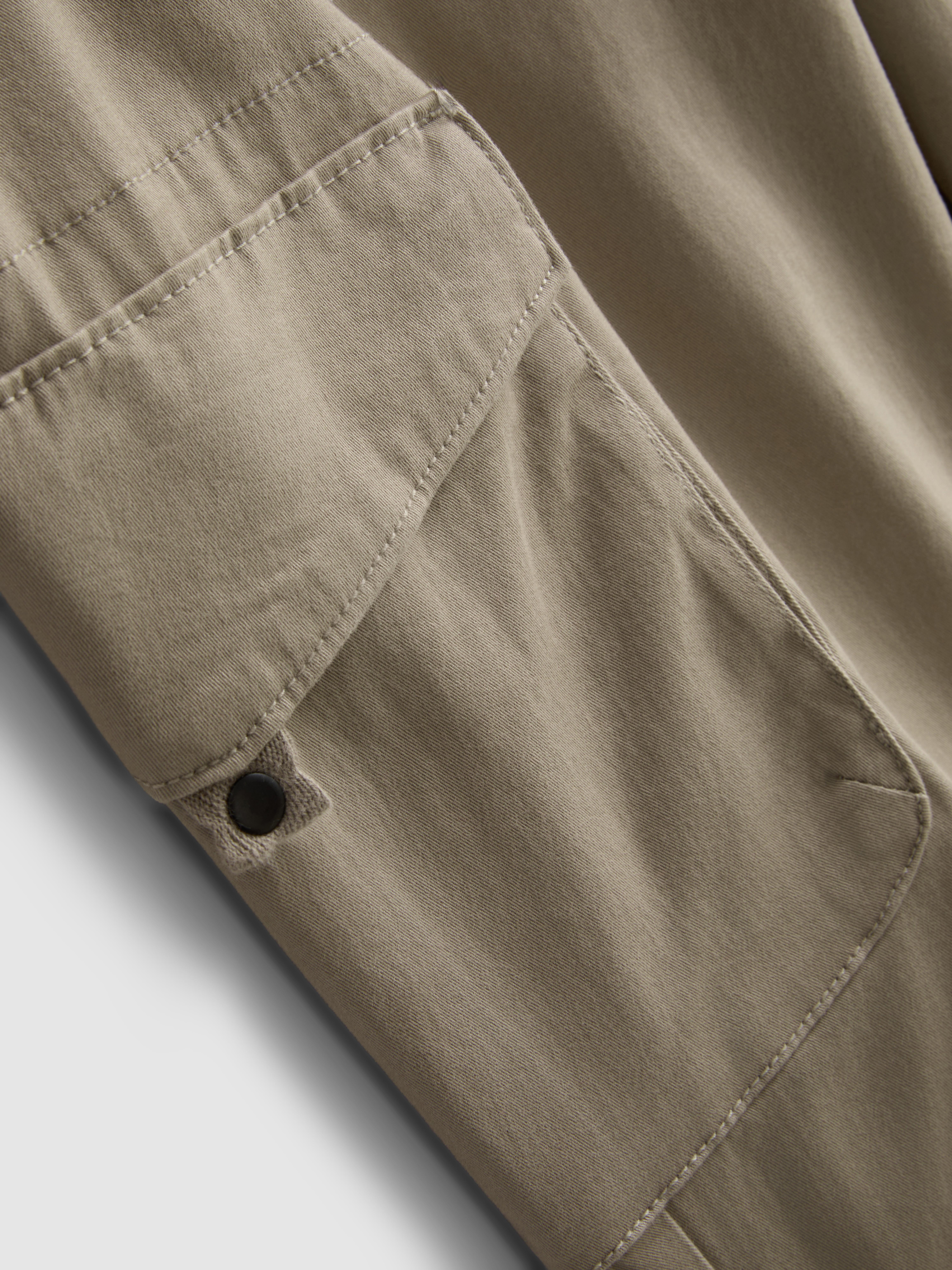 Cuffed Cargo Joggers - Stone