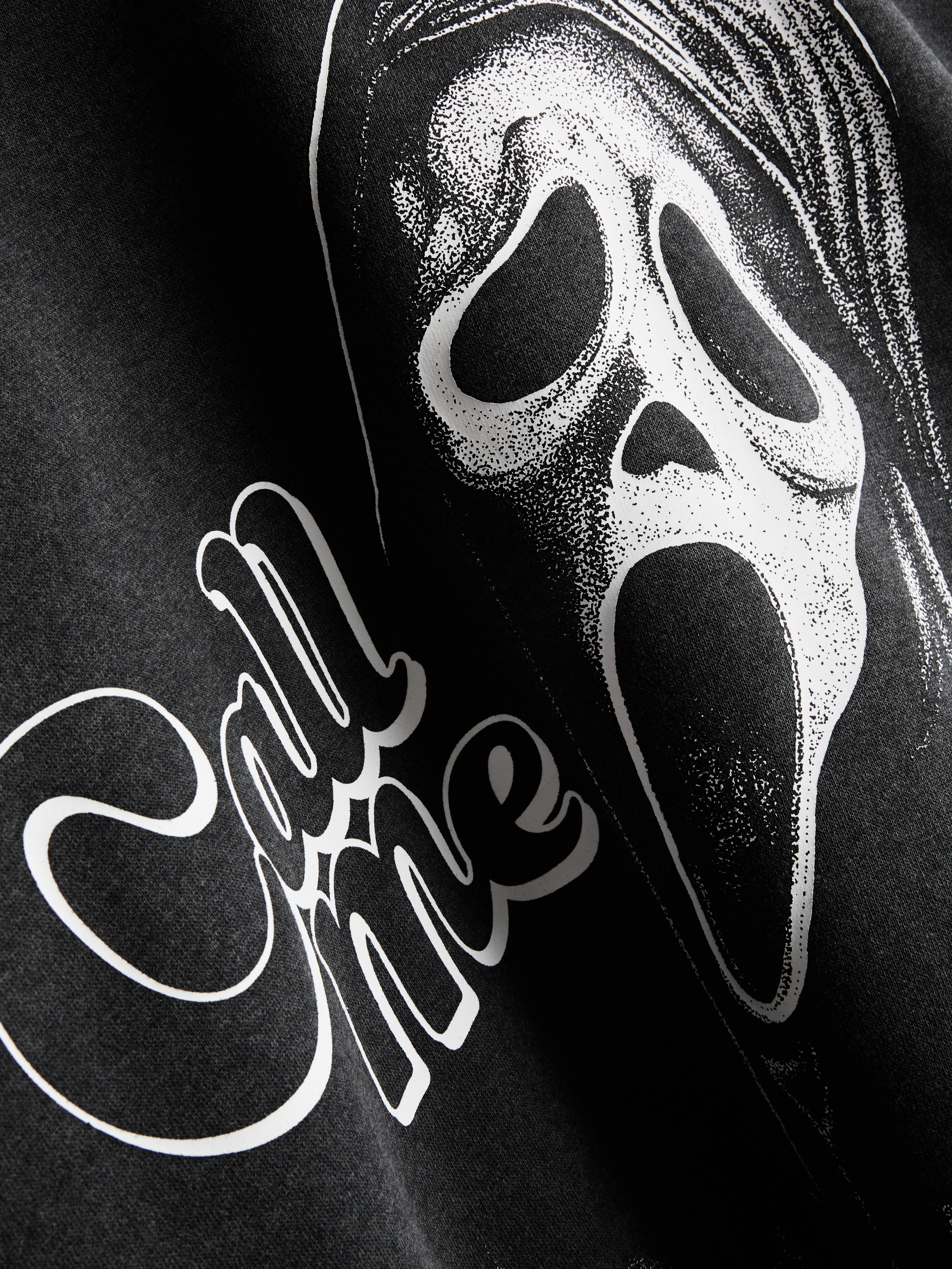 Ghostface Cotton Rich Sweatshirt - Charcoal