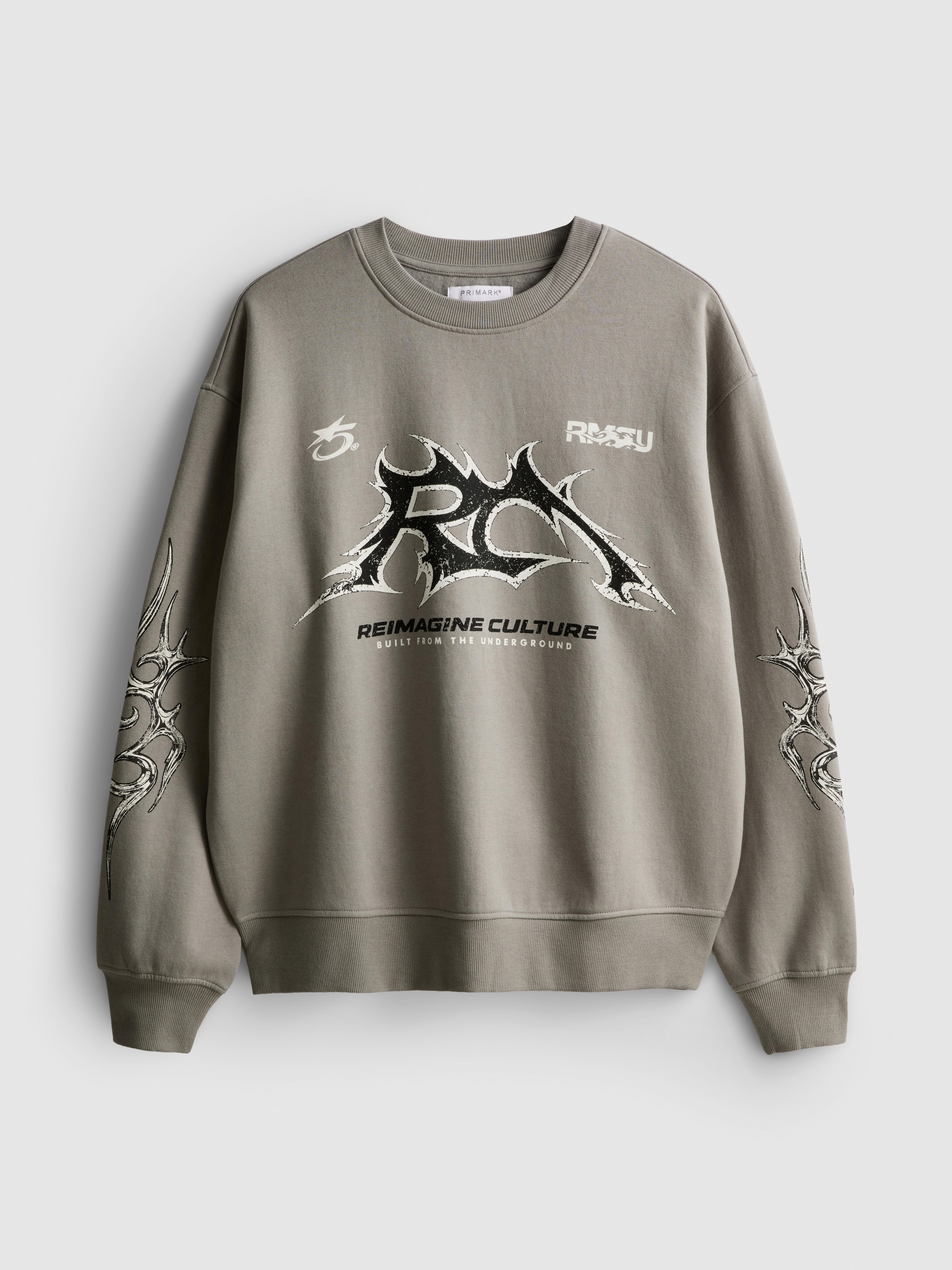 Graphic Sweatshirt - Light Gray