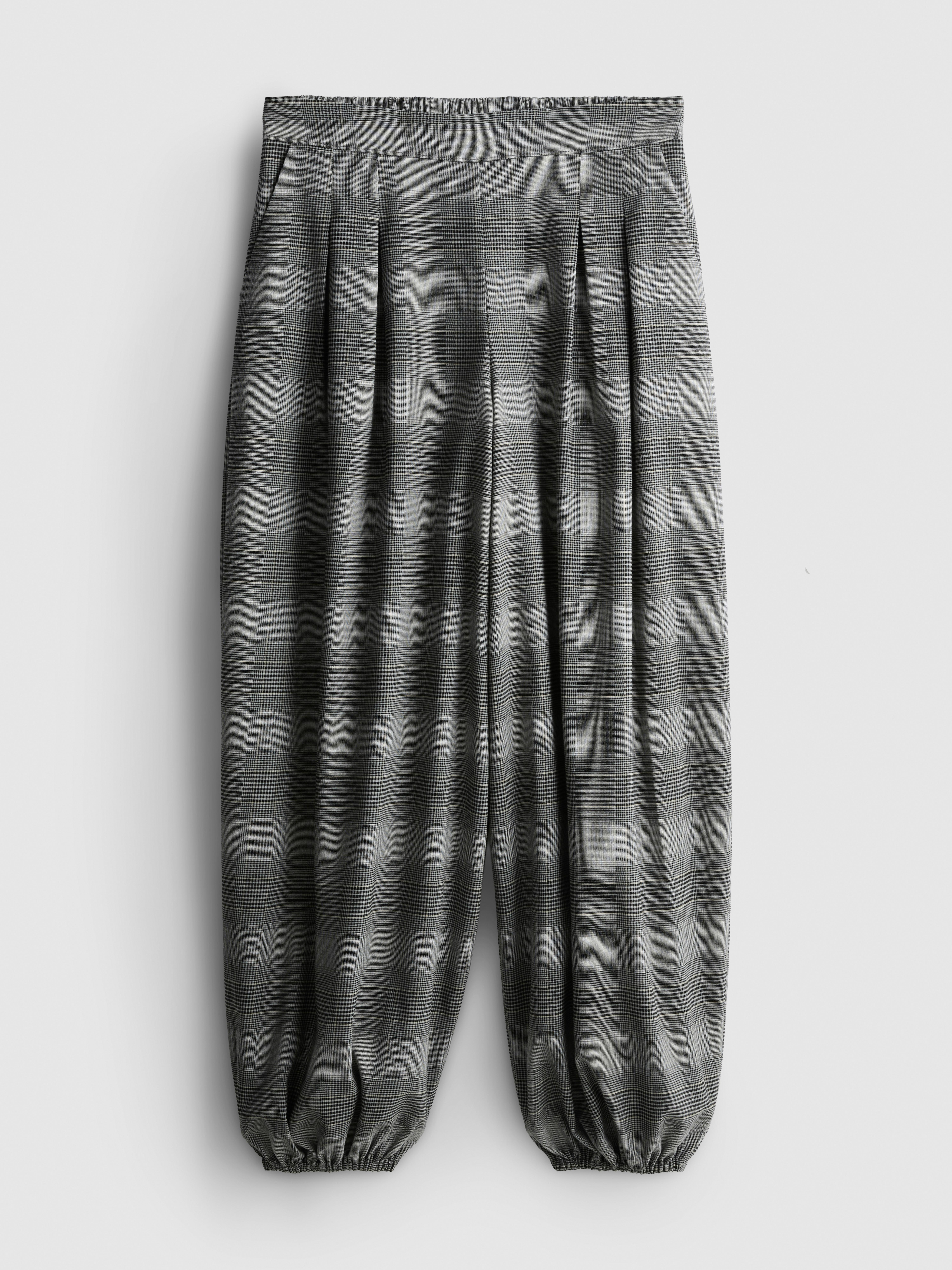 Check Balloon Pants - Multi