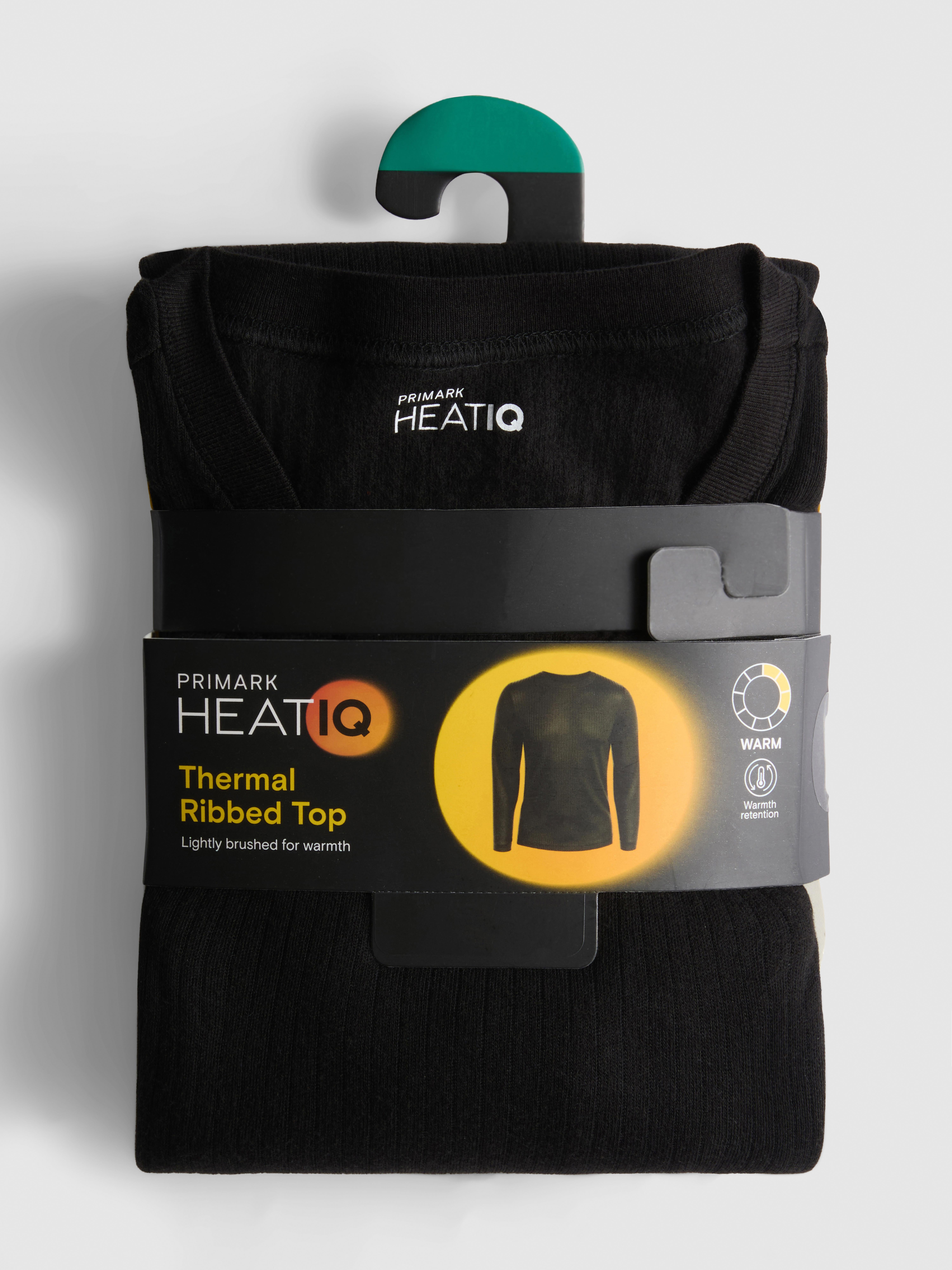 Heat IQ Warm Thermal Ribbed Top - Black