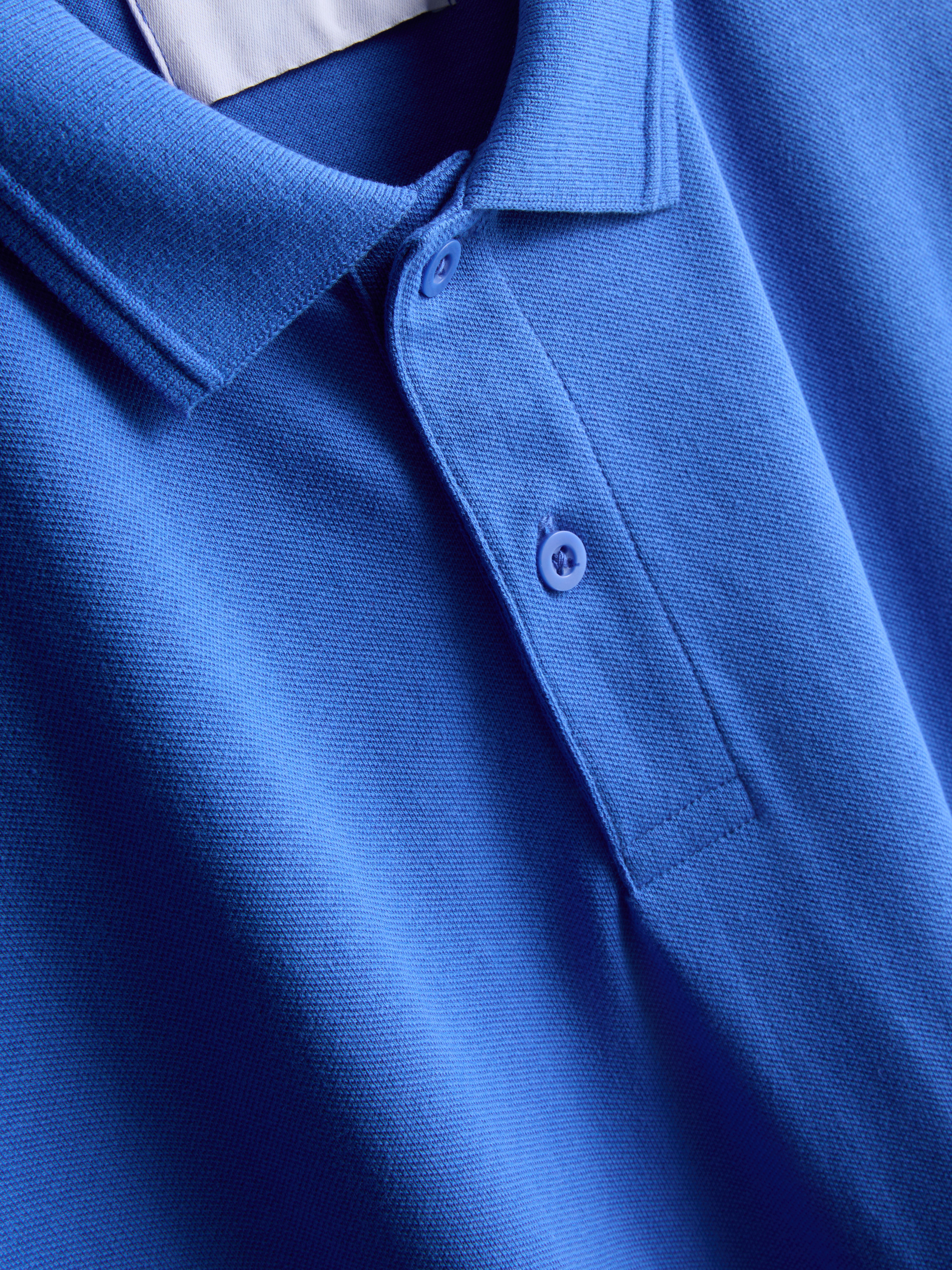 Essential Stretch Polo Shirt - Blue