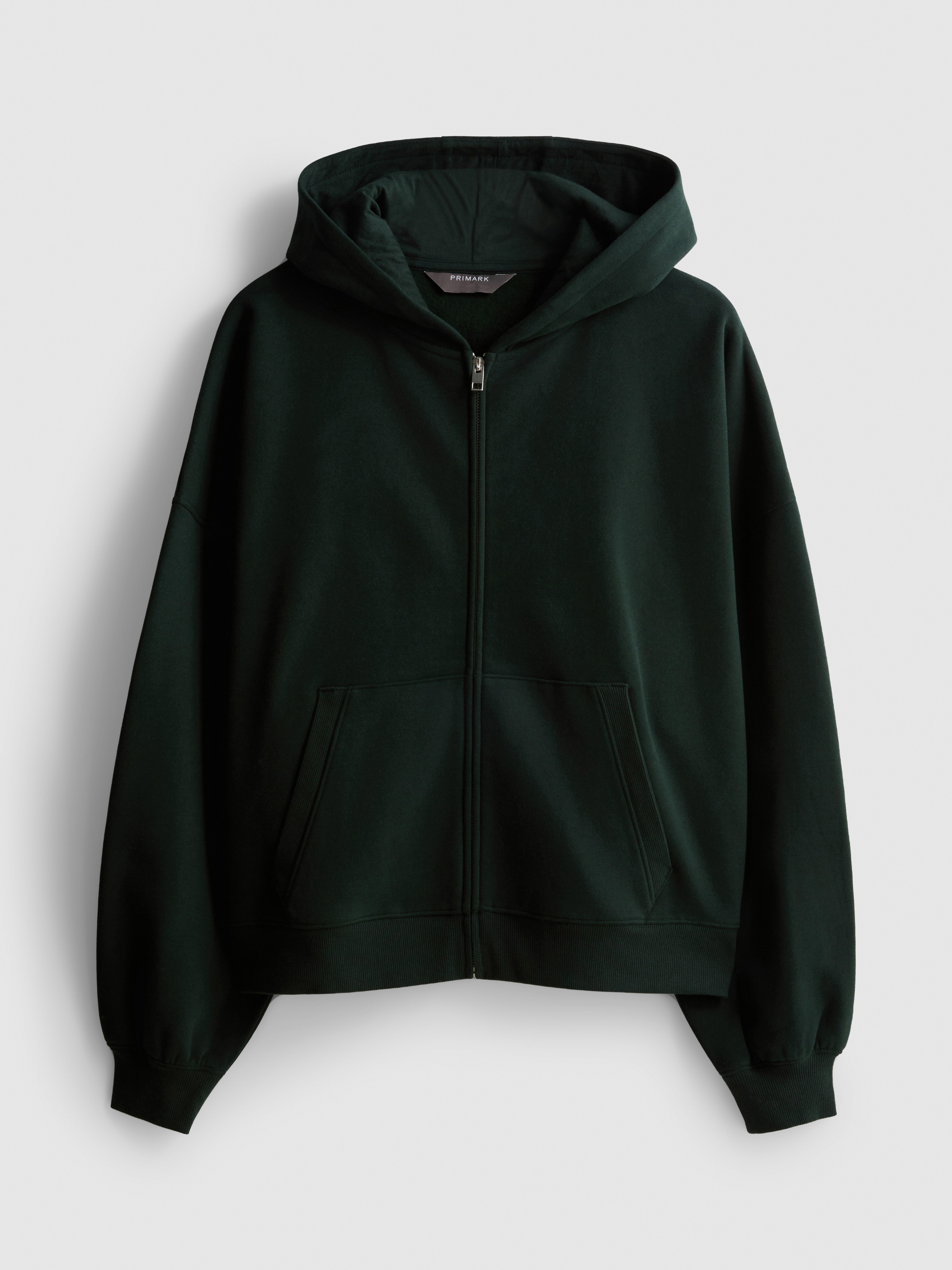 Paula Echevarría Cotton-Rich Zip-Up Hoodie - Dark Green