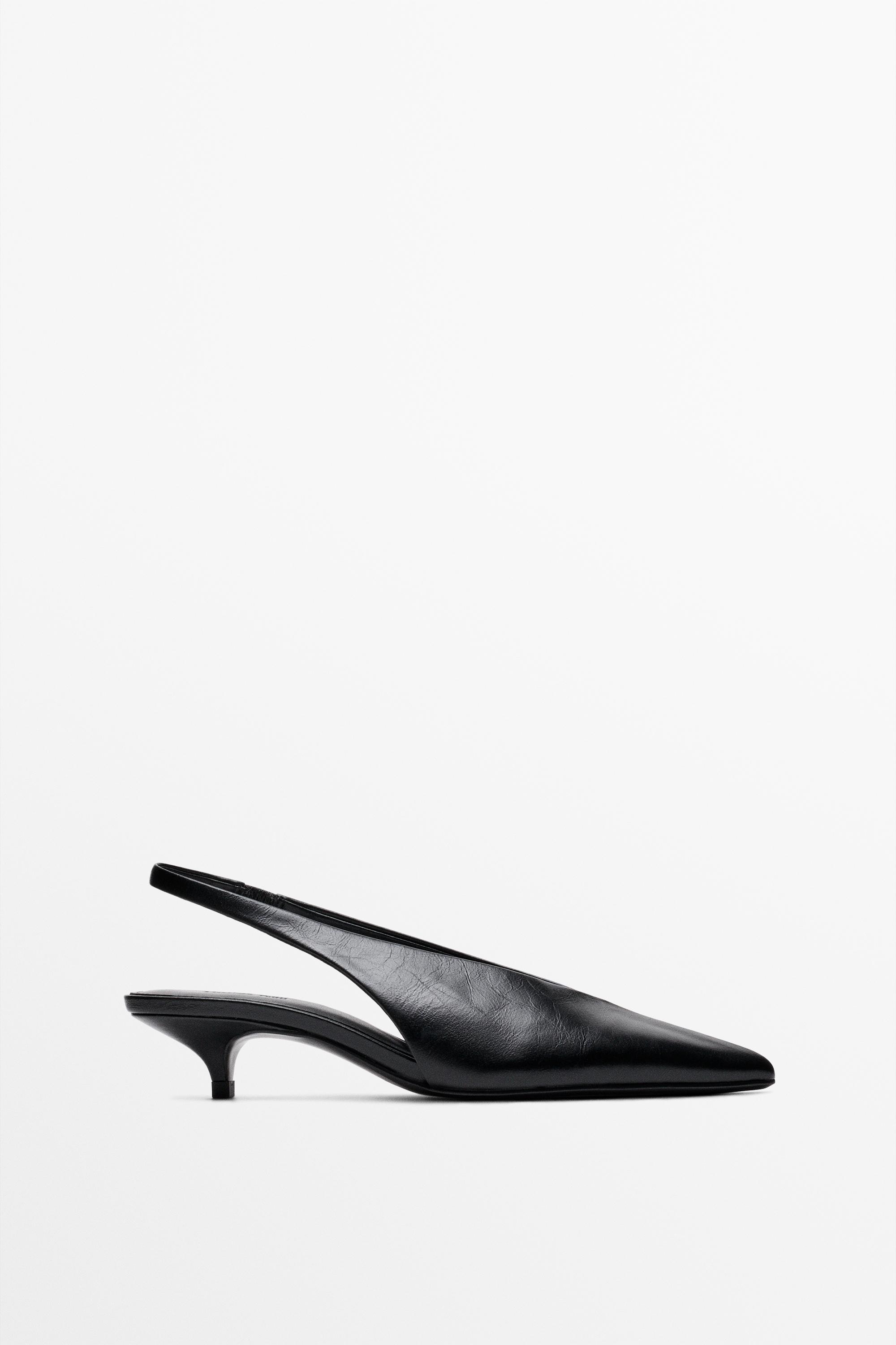 Slingback heels - BLACK