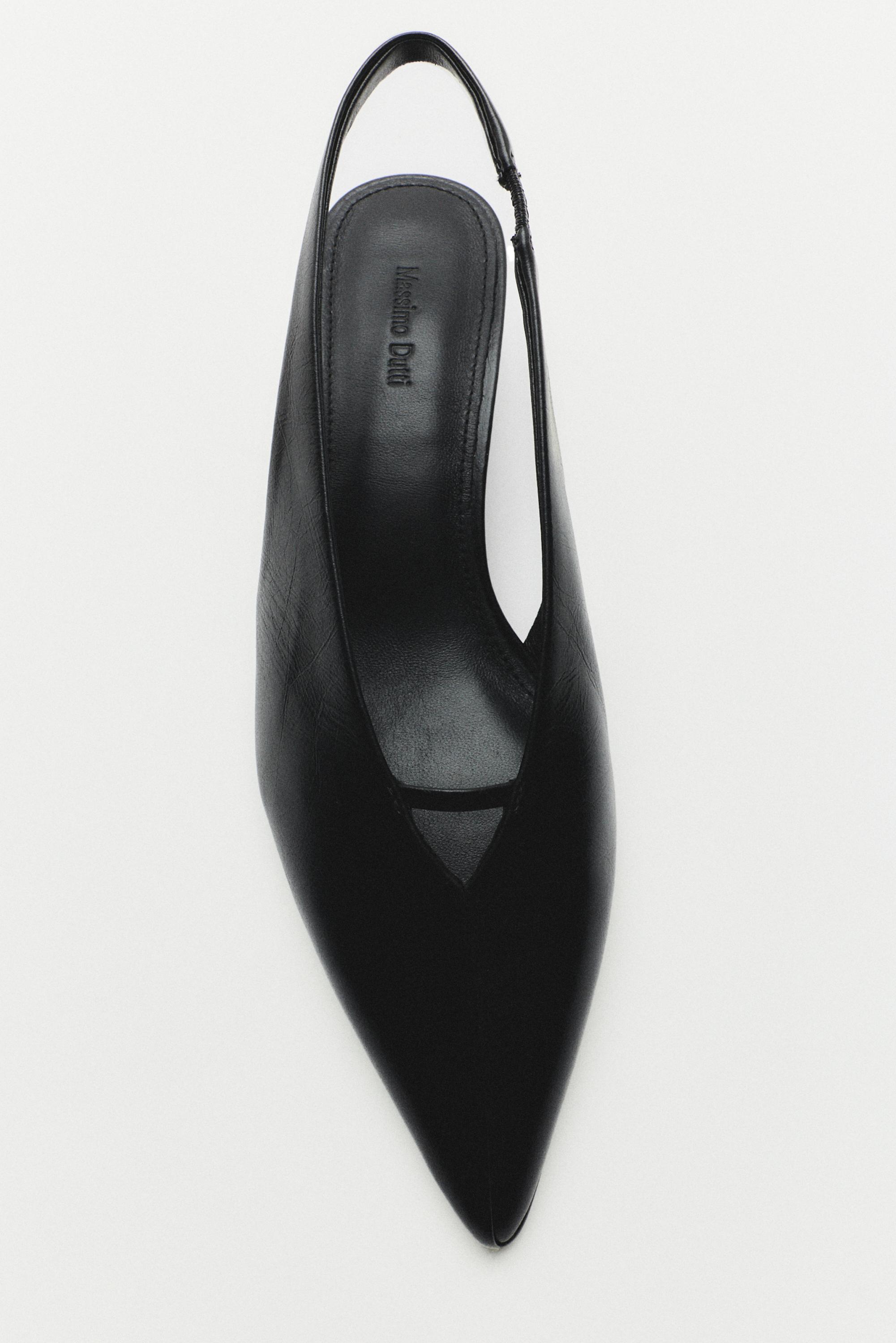 Slingback heels - BLACK