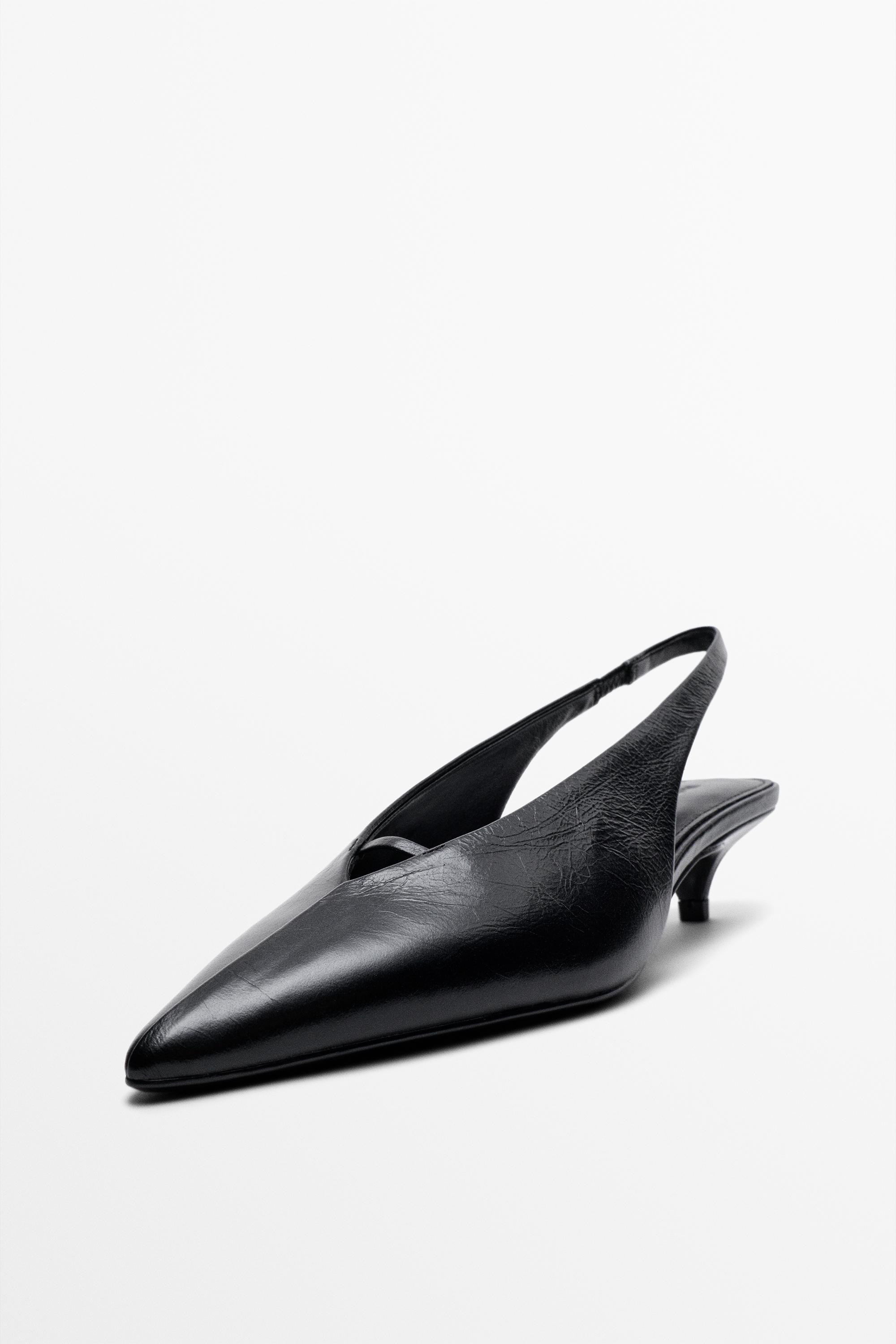 Slingback heels - BLACK