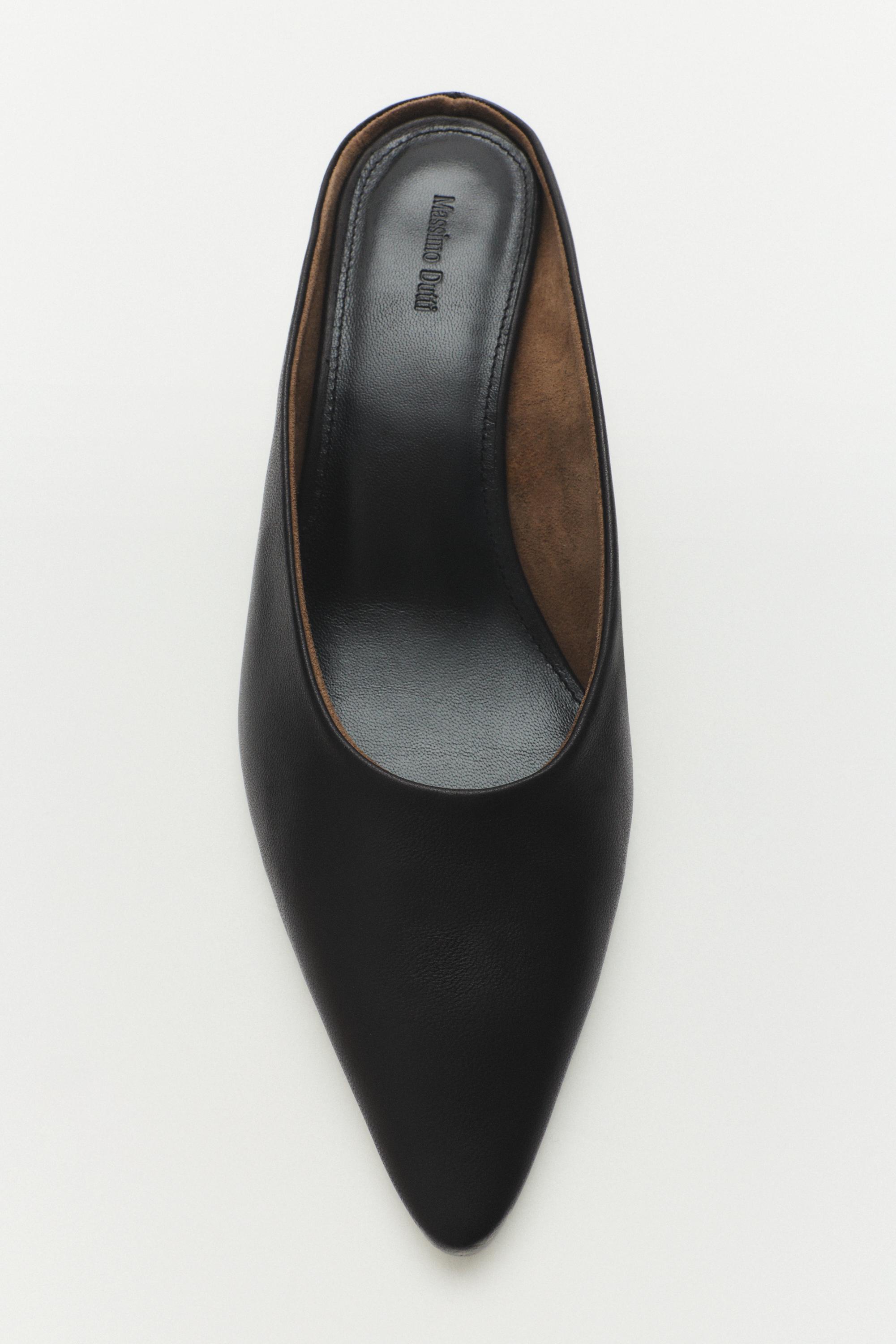 Wedge heel mule shoe - BLACK