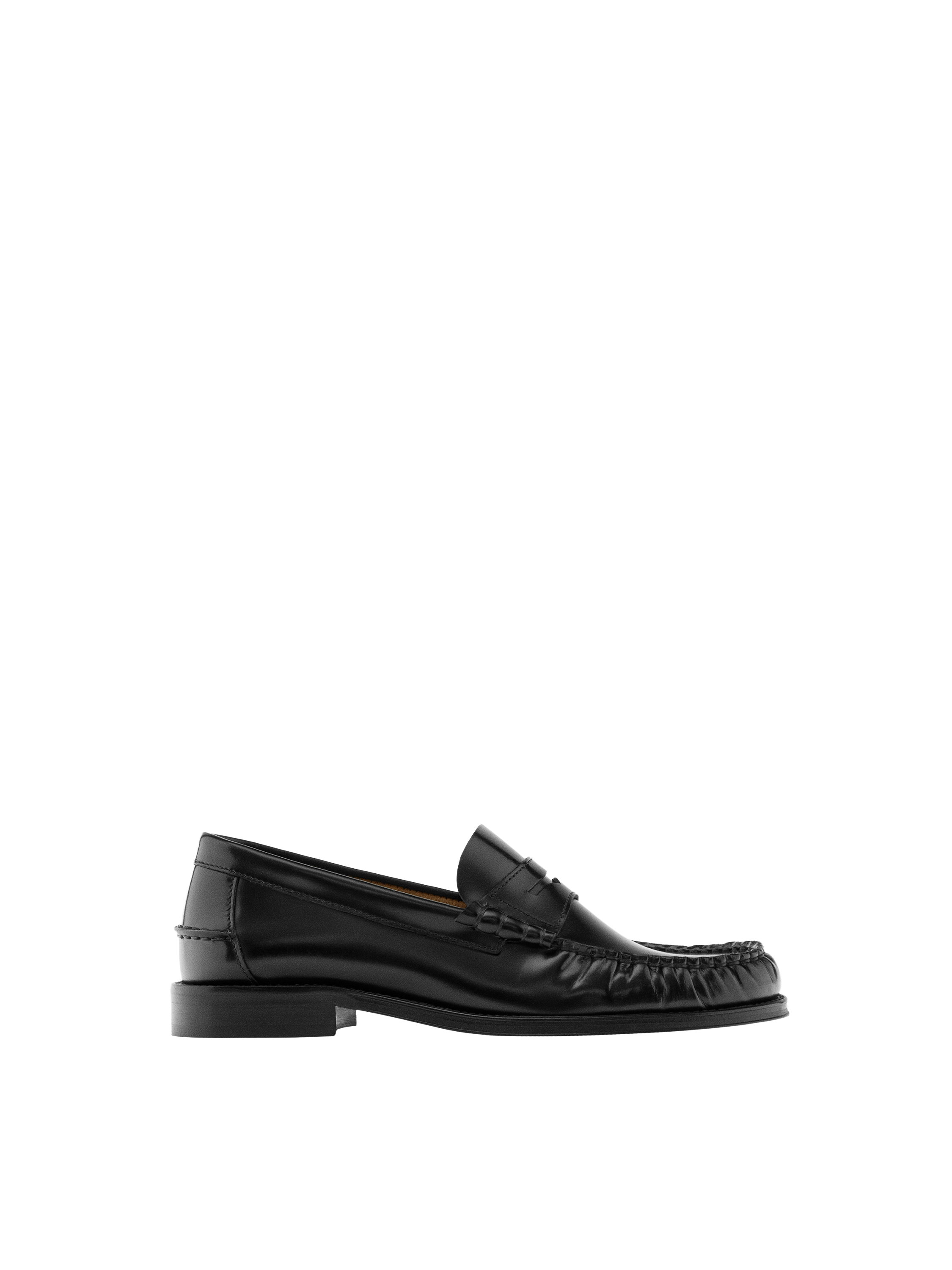 Leather loafer - BLACK