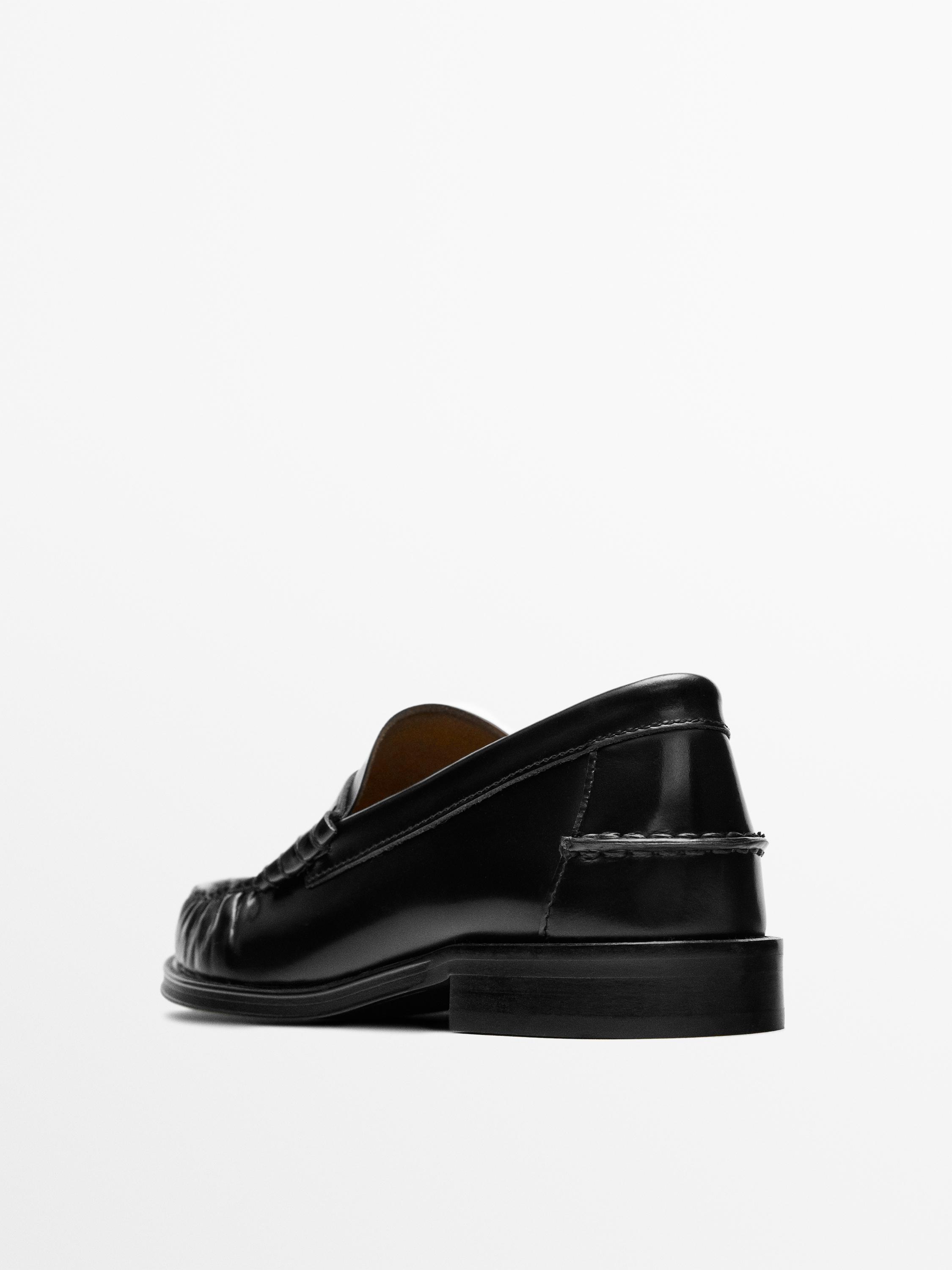 Leather loafer - BLACK