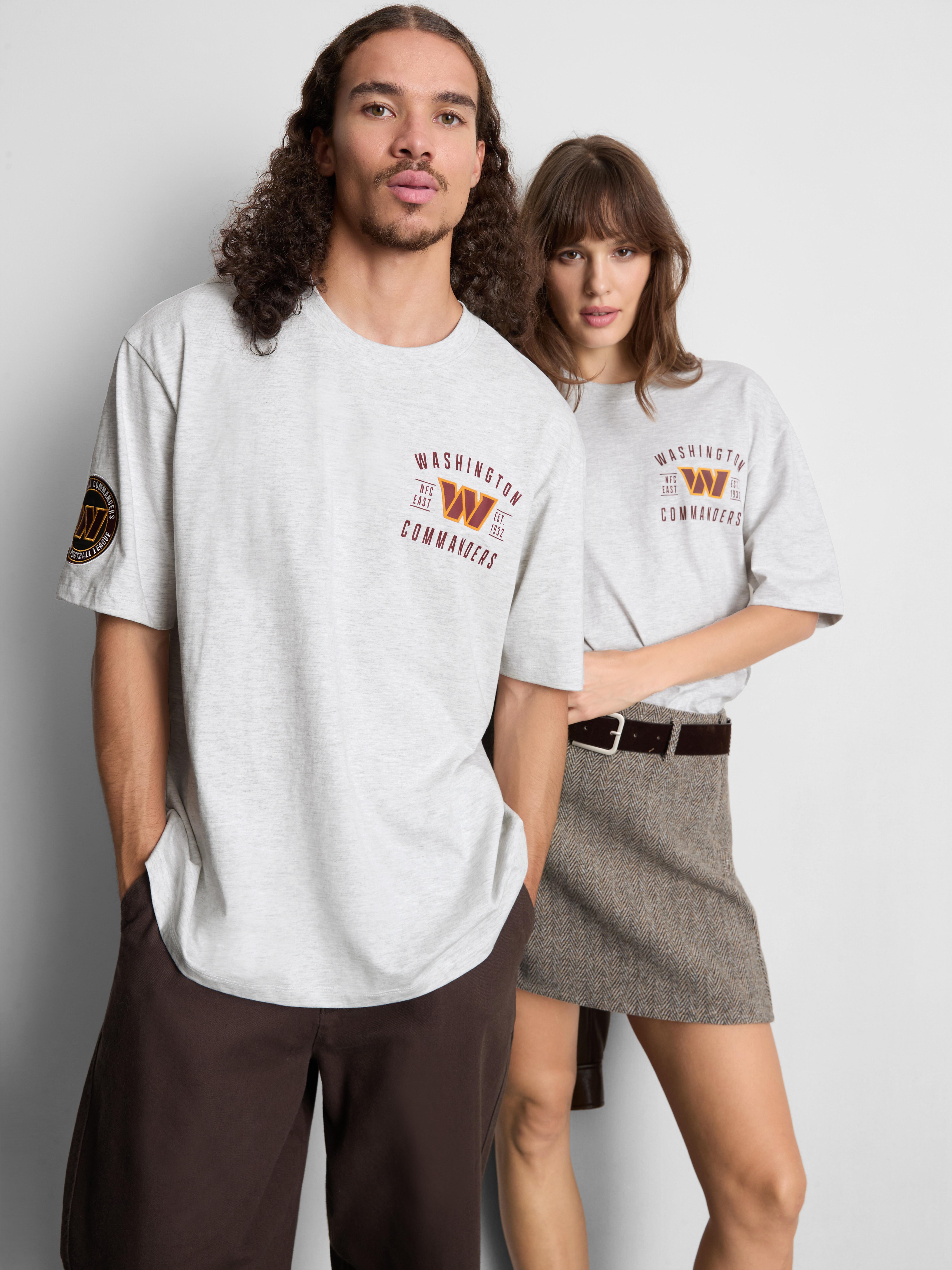 NFL Washington Commanders Pure Cotton Graphic T-Shirt - Gray Heather