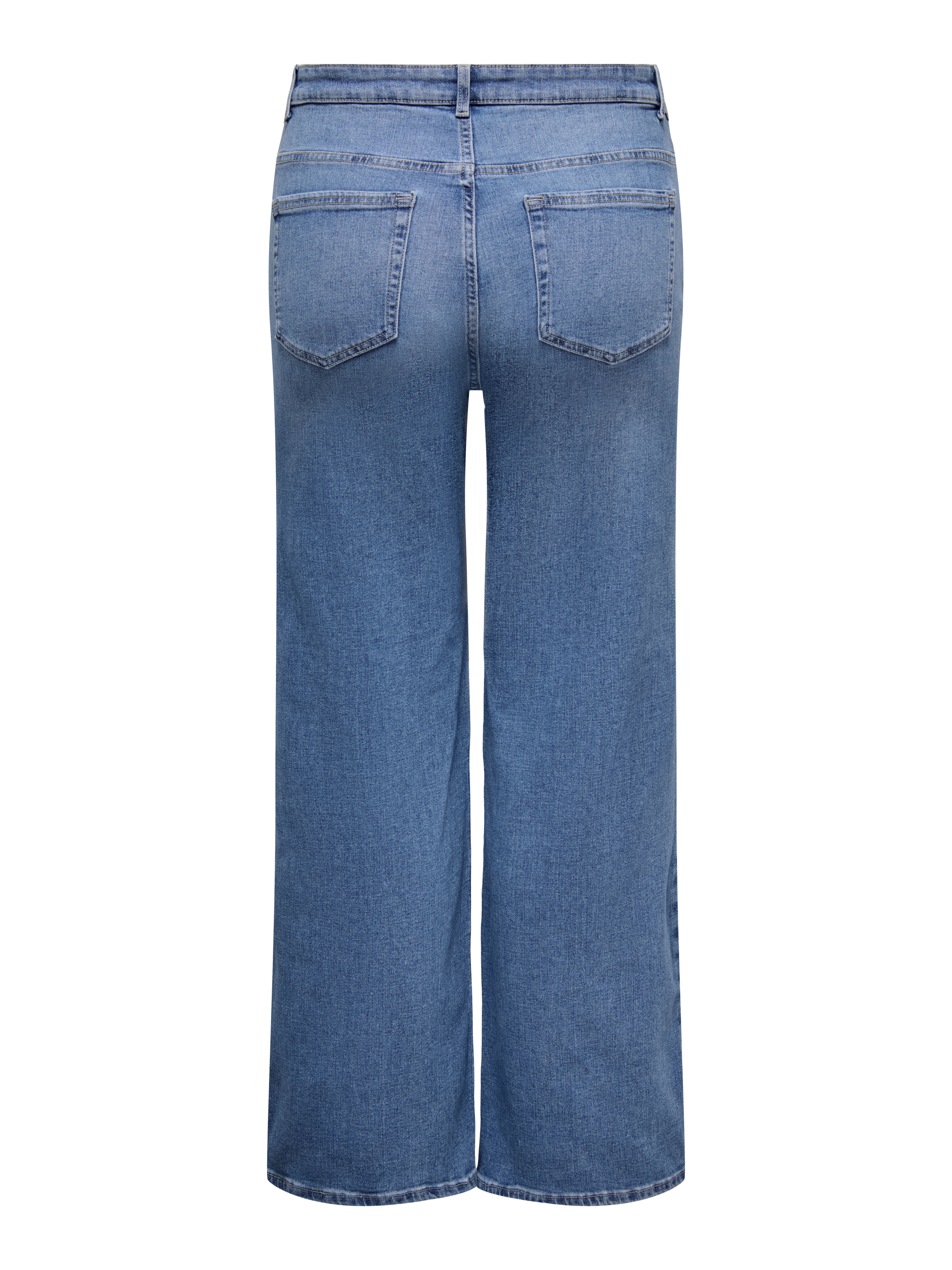 CARBILLY High waist Wide Leg Fit Jeans Light Blue Denim