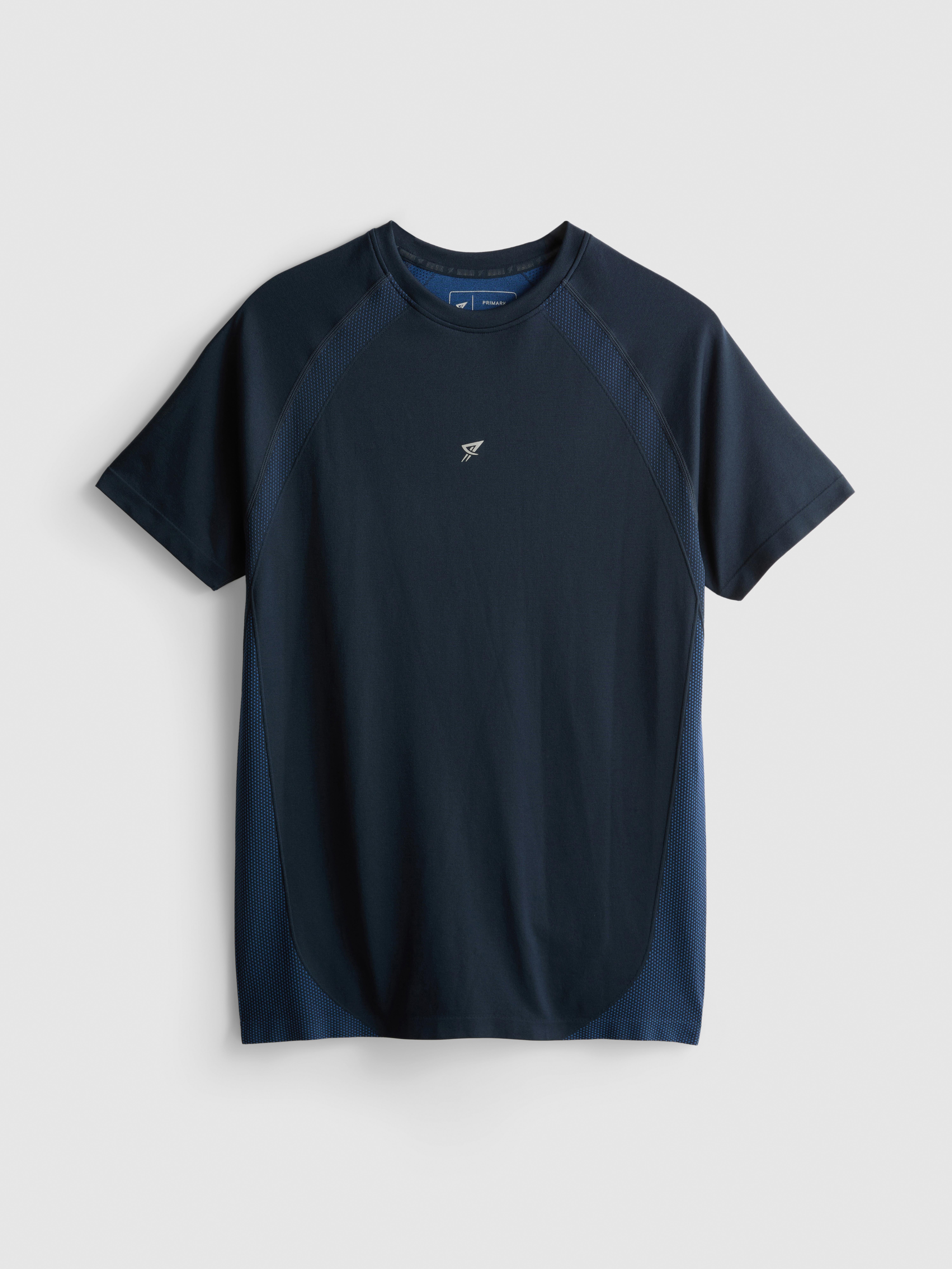 Seamless Gym T-Shirt - Navy