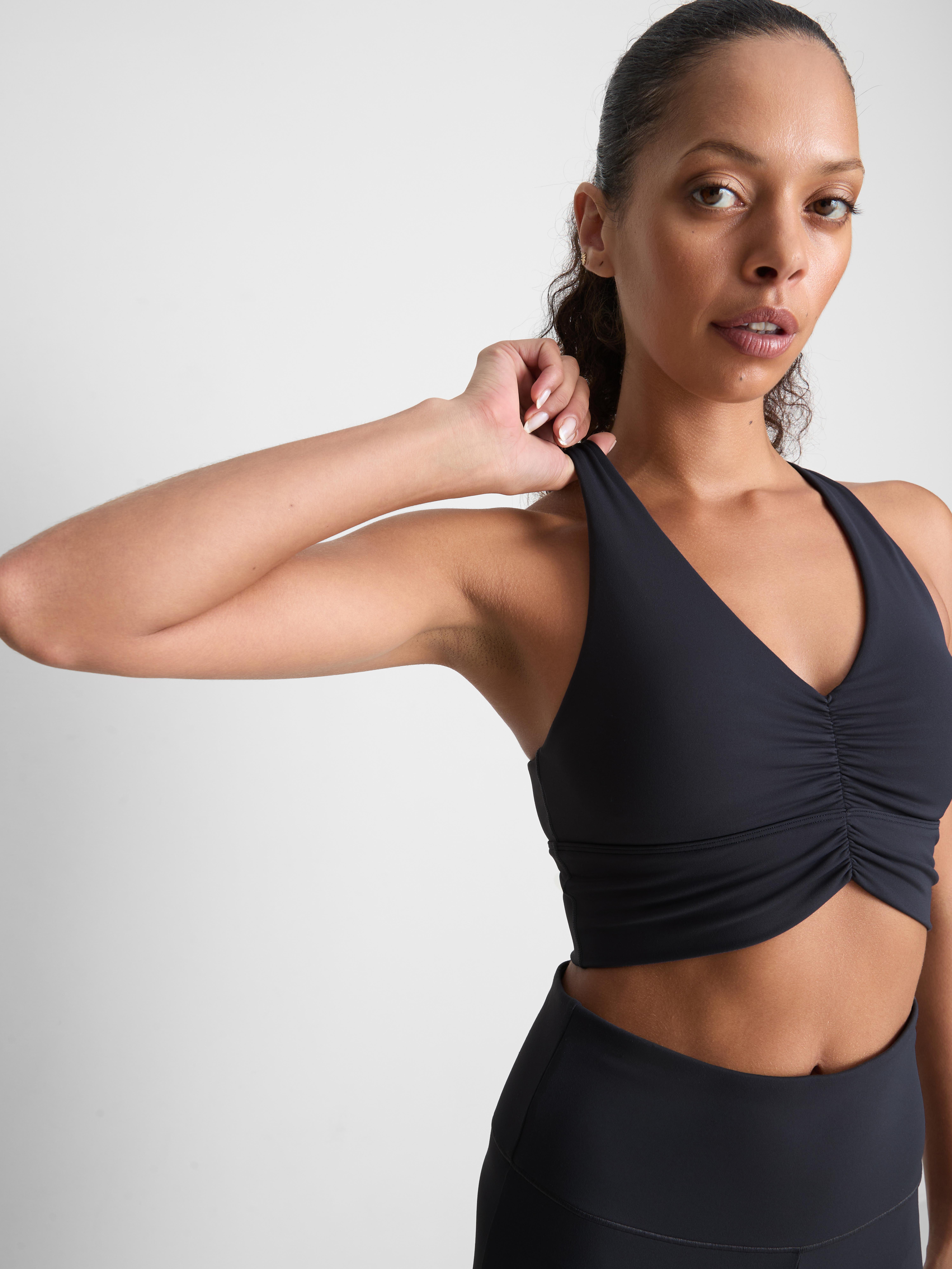 Buttery Soft Ruched Crop Top - Petrol