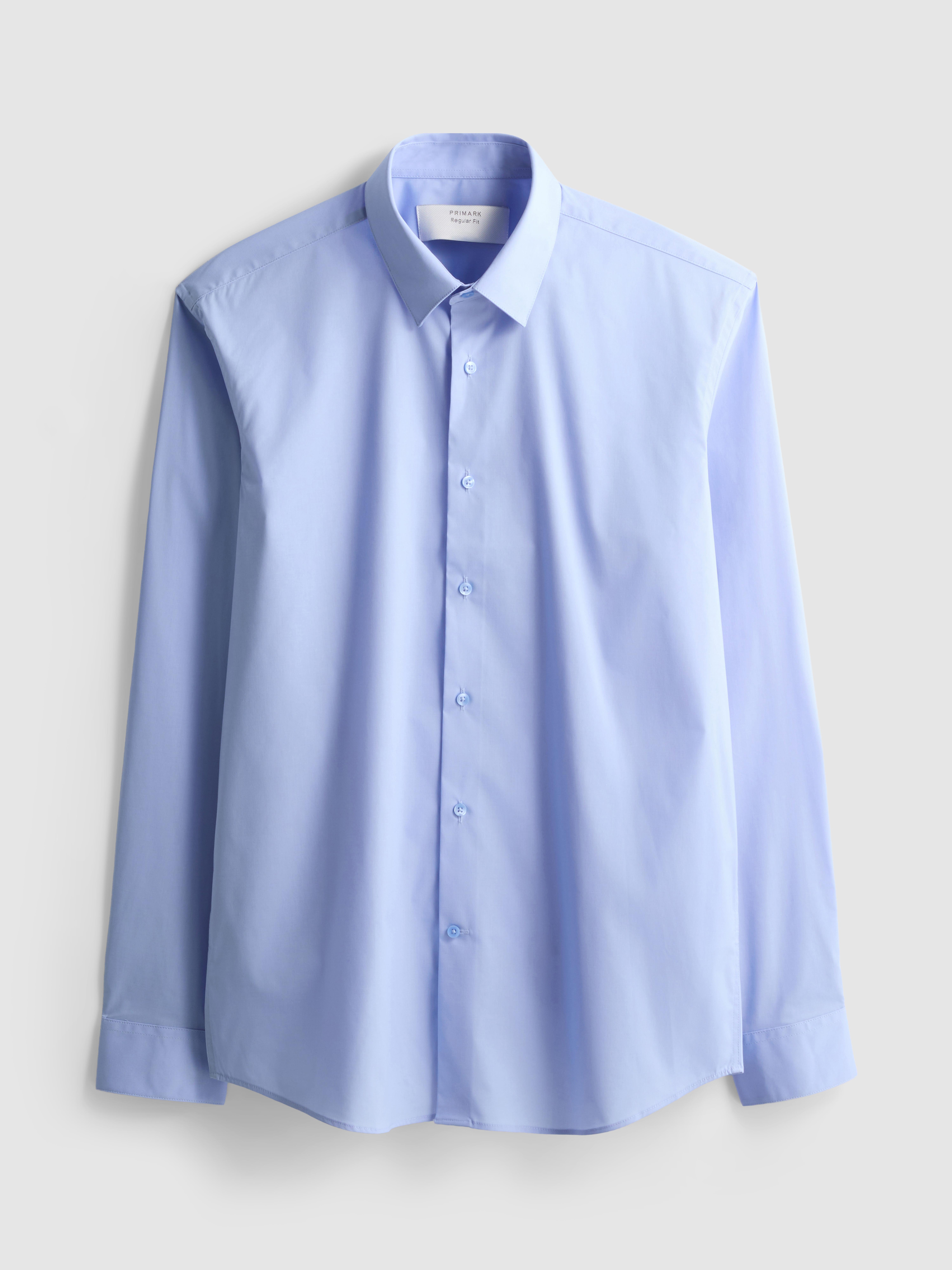 Stretch Regular Fit Shirt - Blue