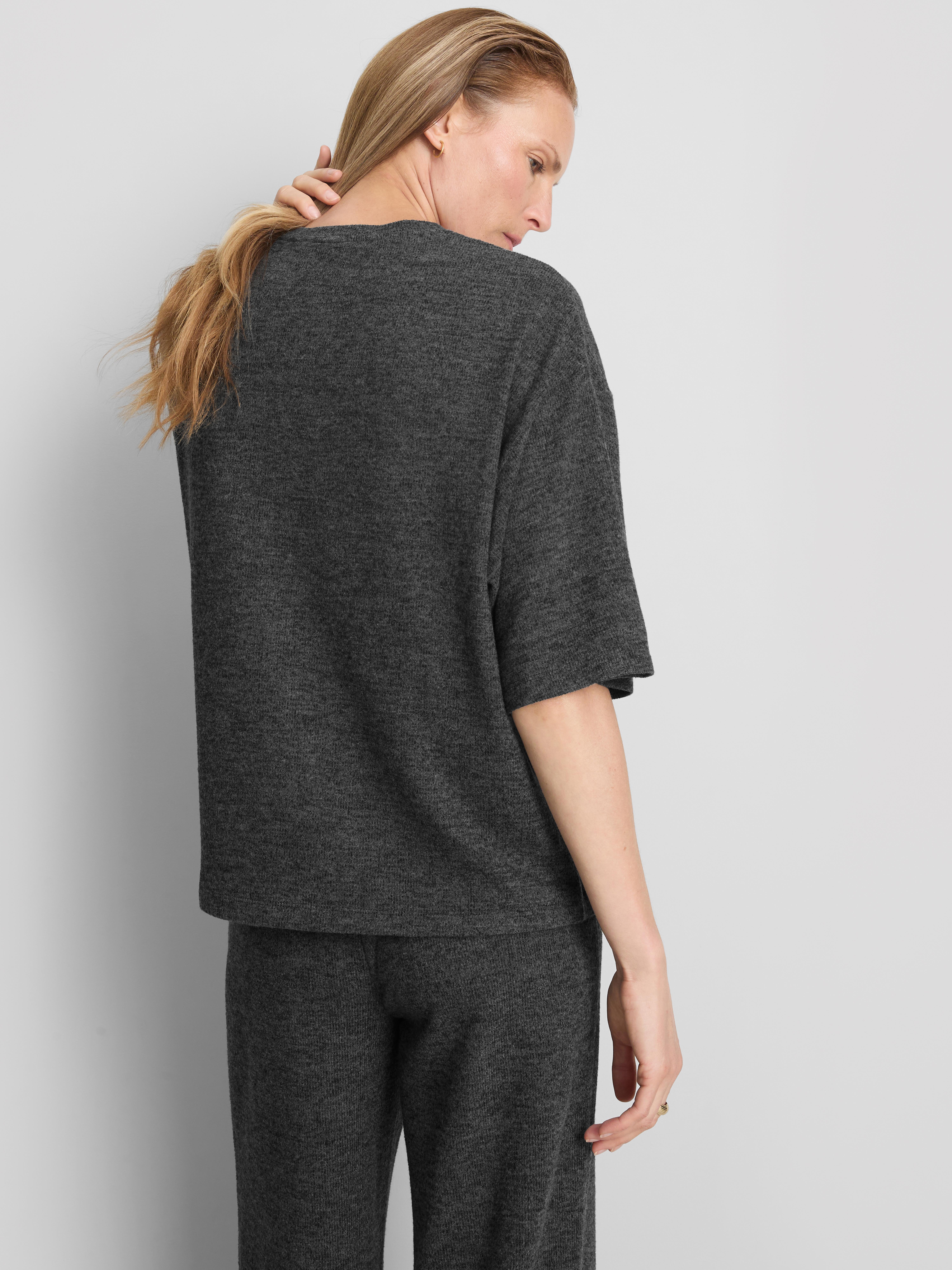 Cozy Oversized Tee - Charcoal Heather