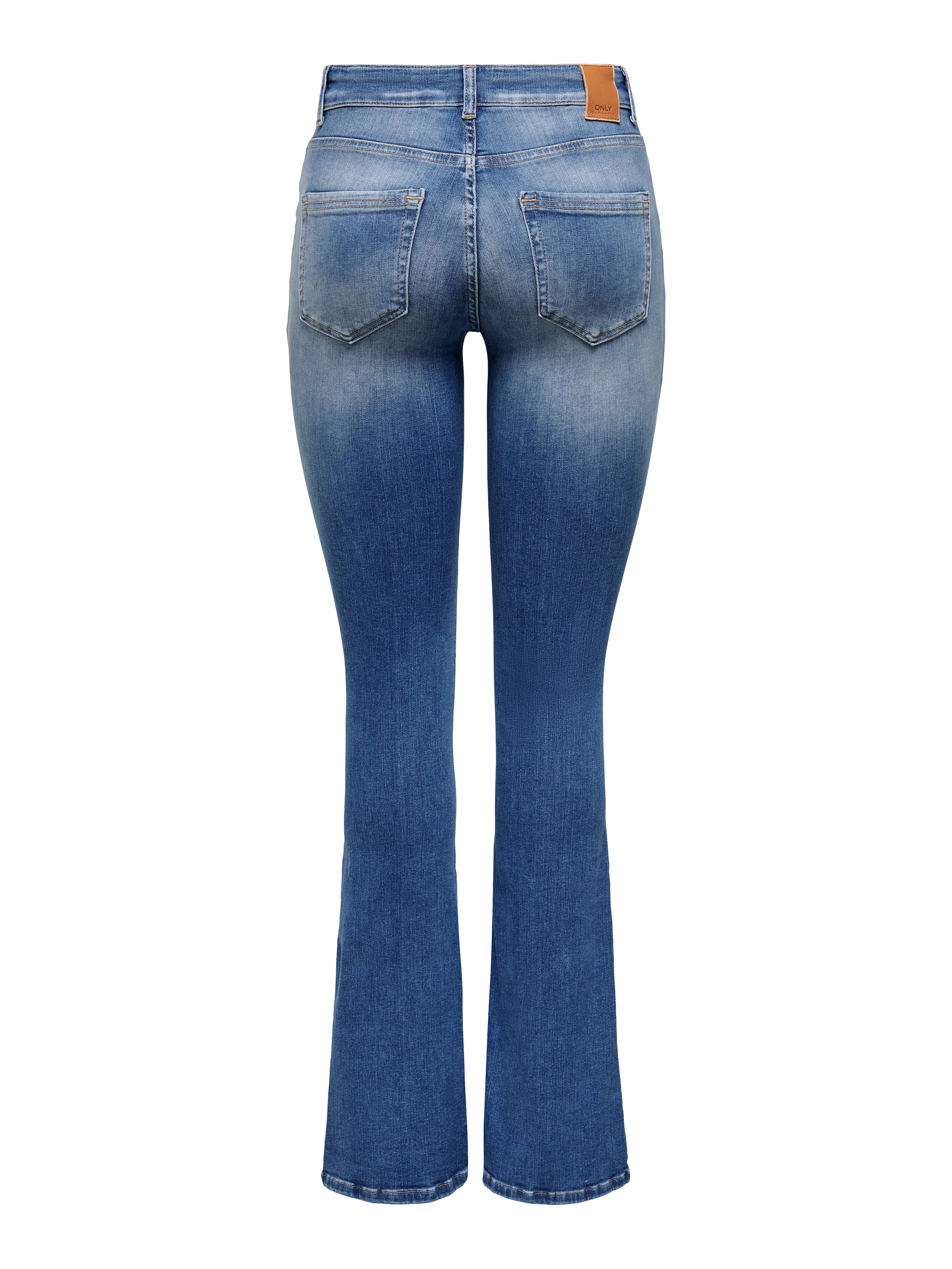 ONLBLUSH Mid waist Flared Fit Jeans Medium Blue Denim