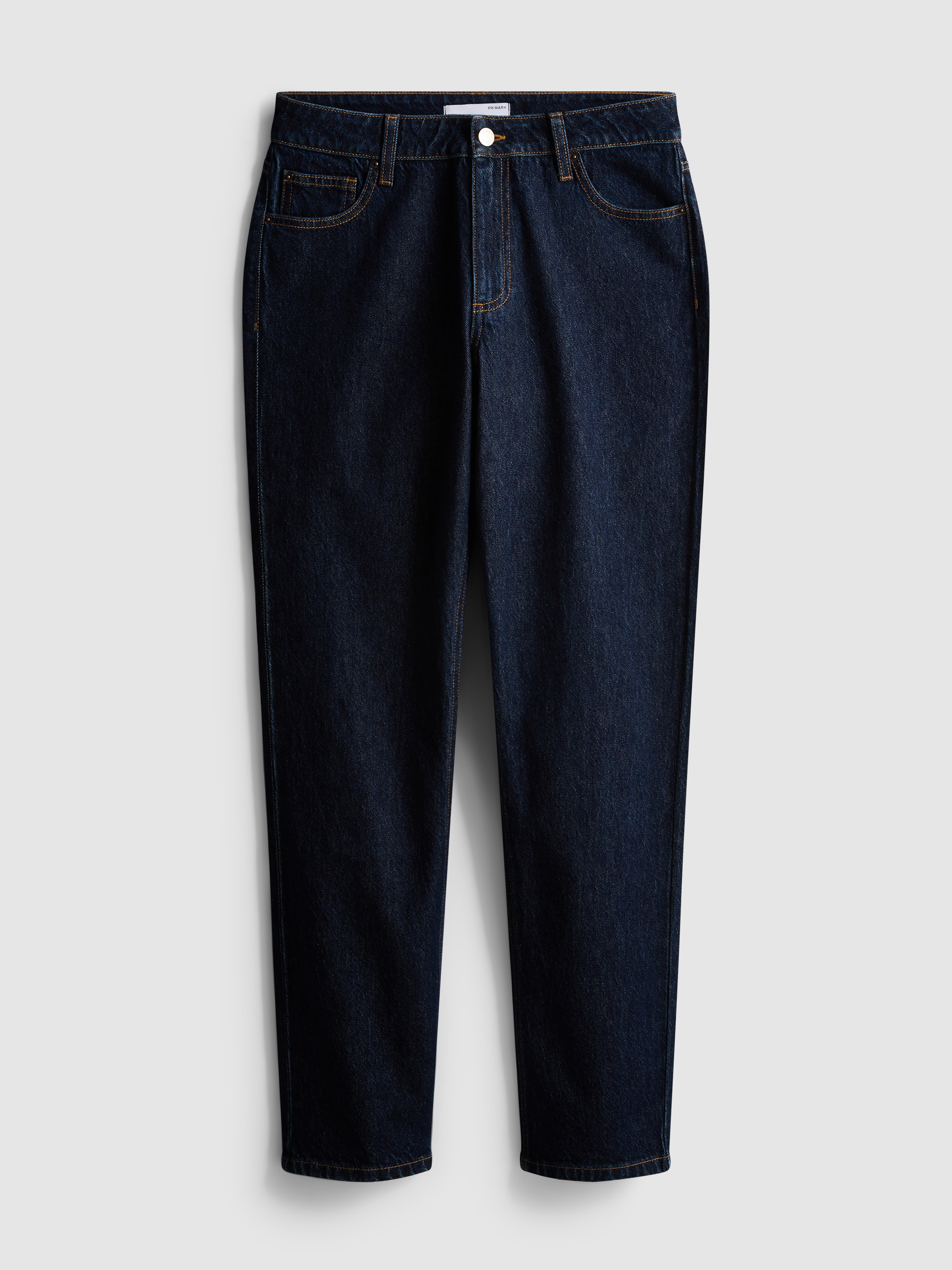 Mid-Rise Cotton Denim Straight-Leg Jeans - Indigo