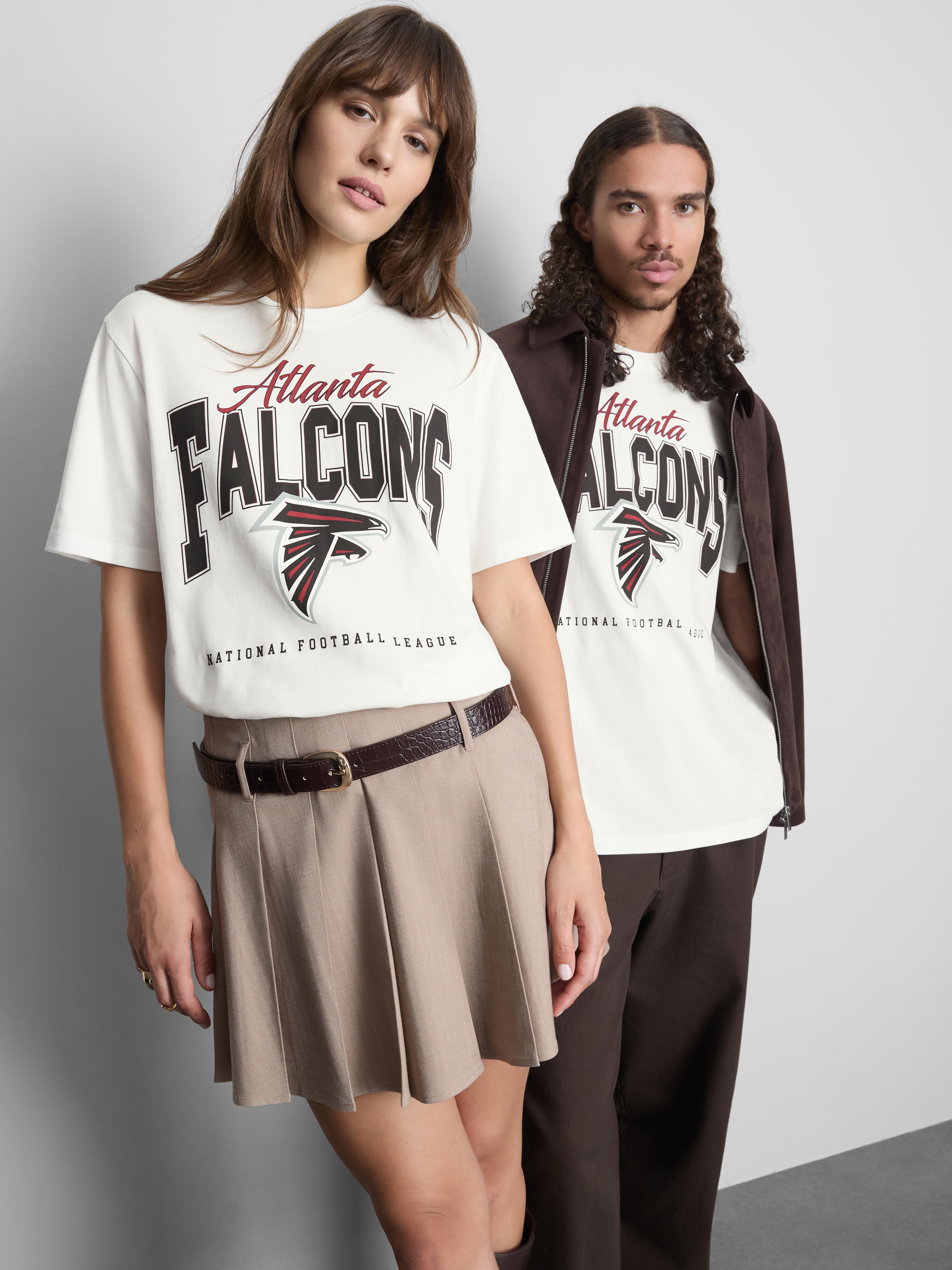 NFL Atlanta Falcons Pure Cotton Graphic T-Shirt - Ivory