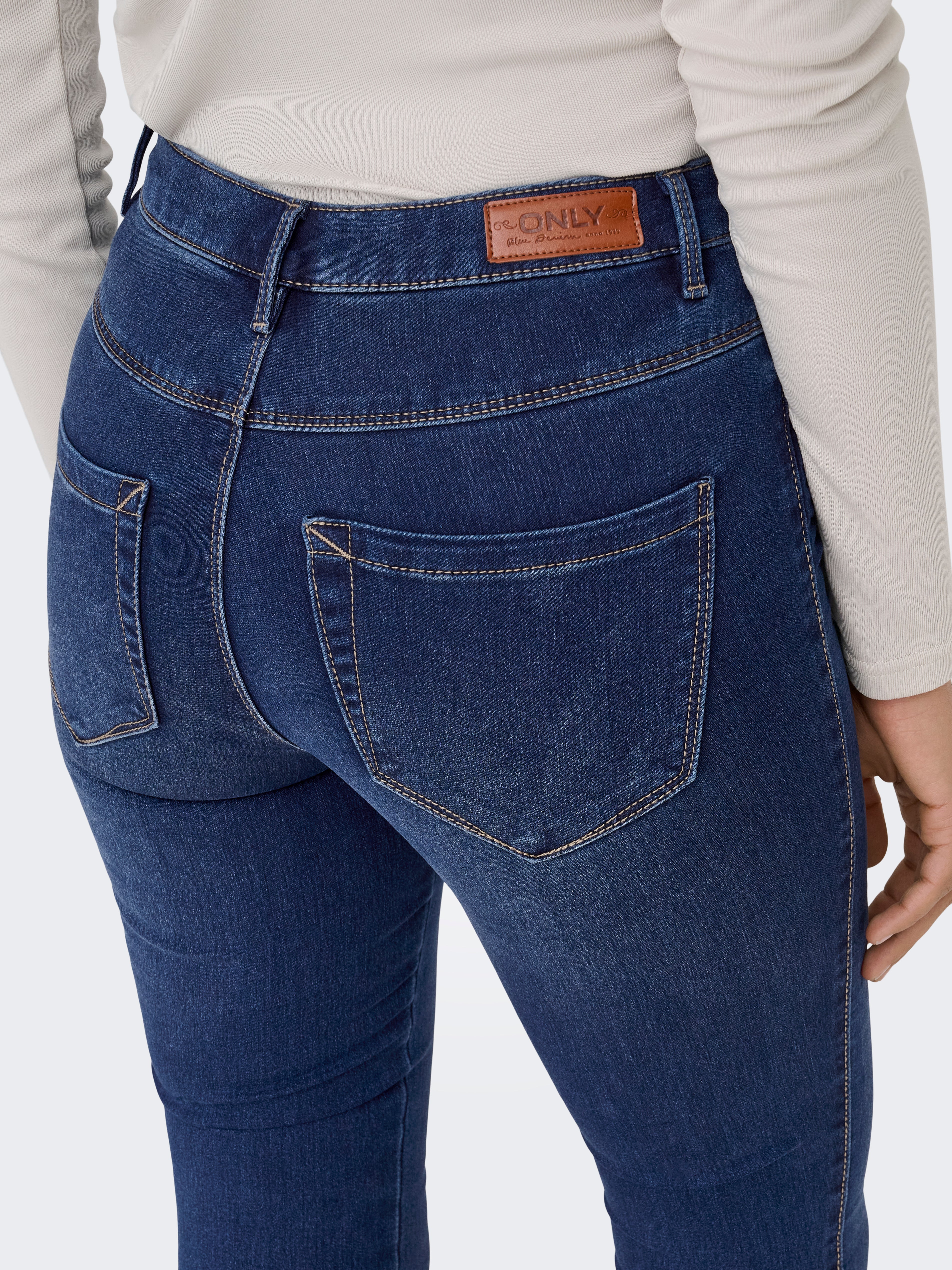 ONLROYAL High waist Skinny Fit Jeans Dark Blue Denim