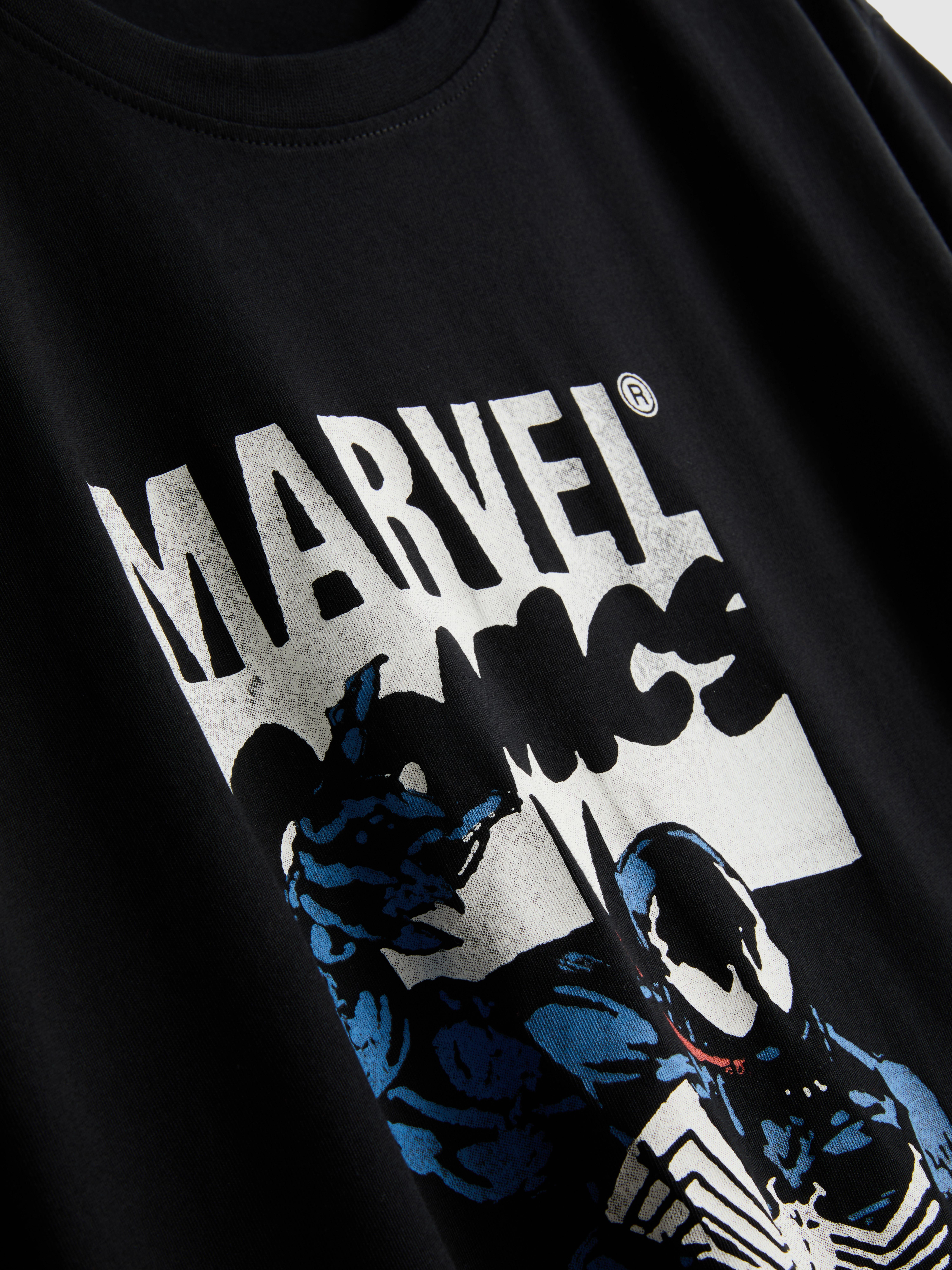 MARVEL Pure Cotton Venom Graphic T-Shirt - Black