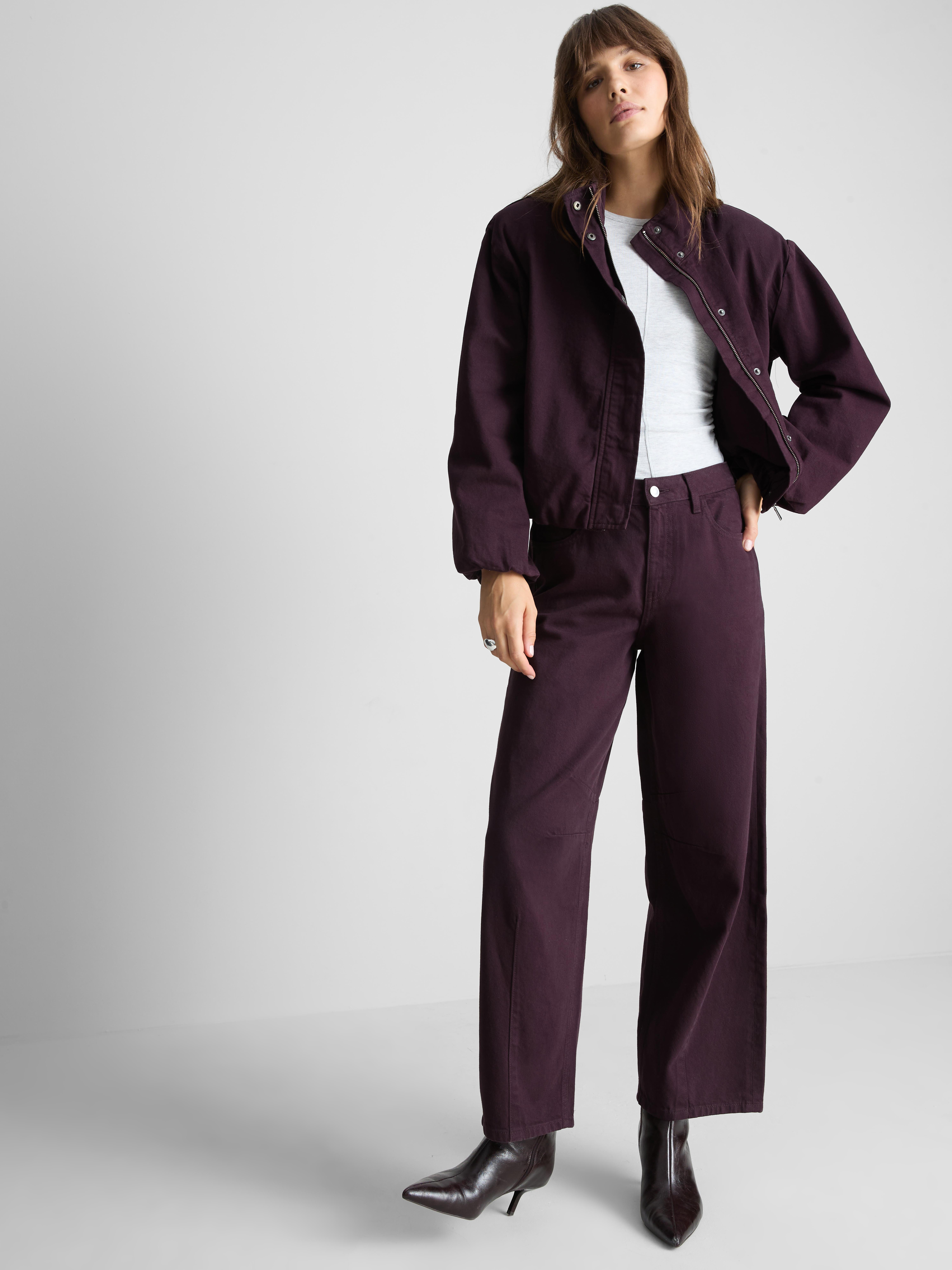 Paula Echevarría Curve Baggy Jeans - Plum